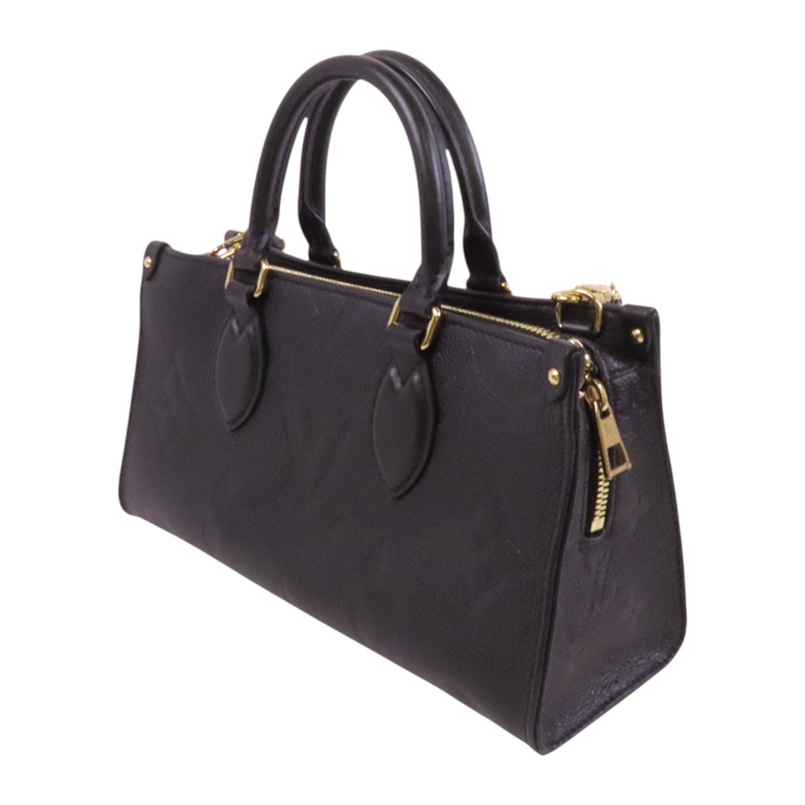 LOUIS VUITTON Monogram Empreinte OnTheGo East West金扣手挽肩背兩用袋