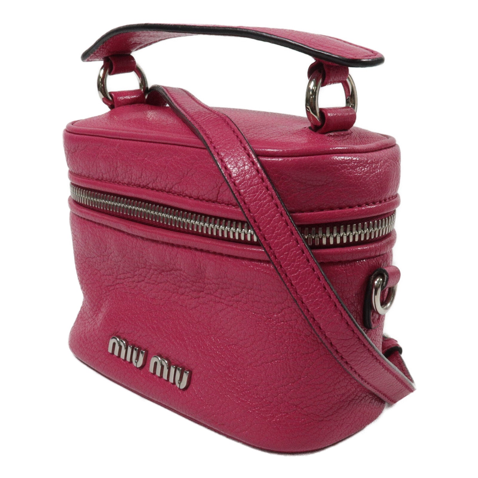 Miu Miu 牛皮皮革Madras手挽肩背兩用袋