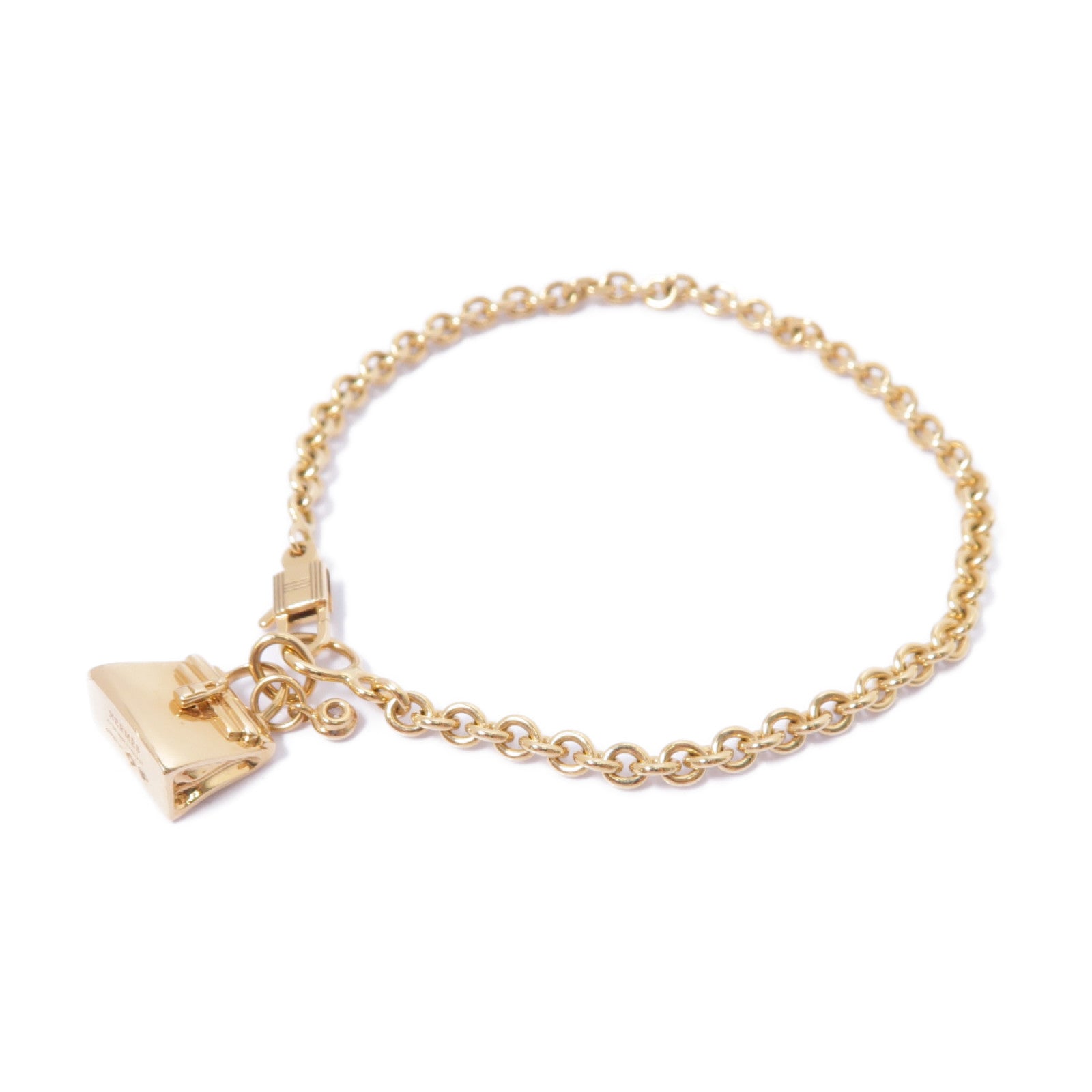 HERMES 18K玫瑰金Amulettes Kelly Pampille 0.04ct鑽石手鏈