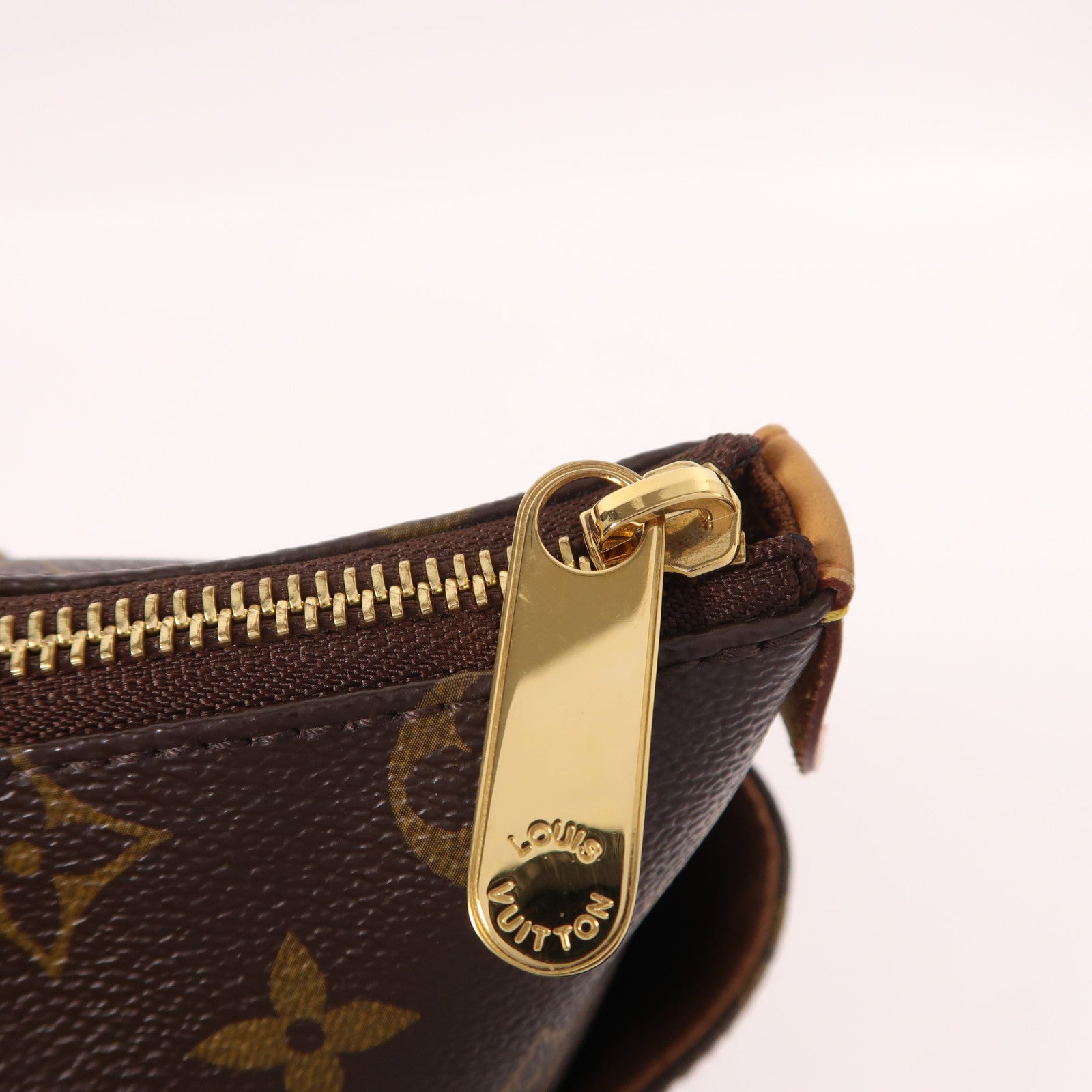 LOUIS VUITTON Monogram Totally PM金扣肩背袋/手挽袋棕色