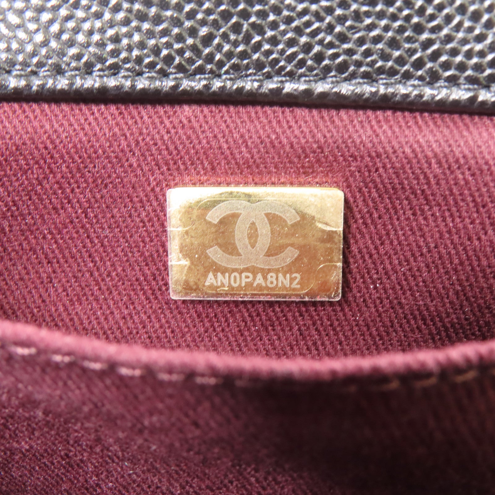 CHANEL 牛皮皮革2 Way Shoulder Bag金扣手挽肩背兩用袋黑色