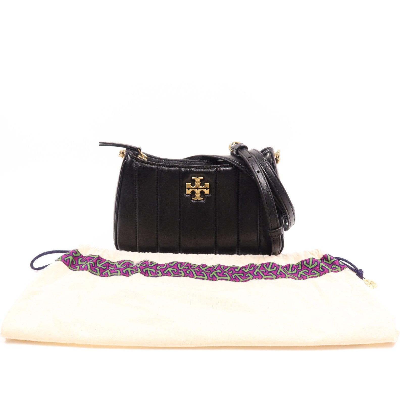 Tory Burch 羊皮皮革Shoulder Bag金扣手挽肩背兩用袋