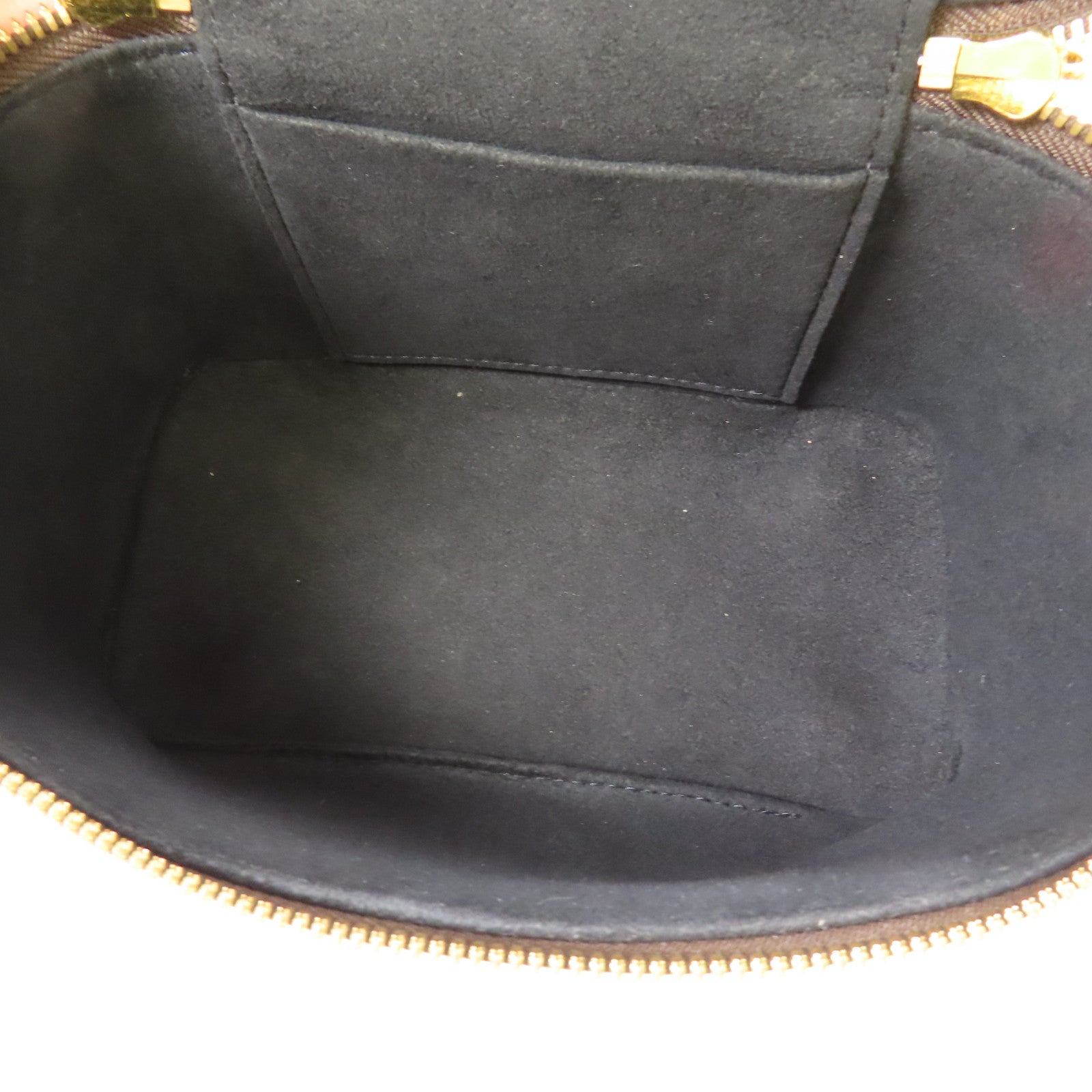 LOUIS VUITTON Monogram Reverse Vanity PM金扣手挽肩背兩用袋棕色