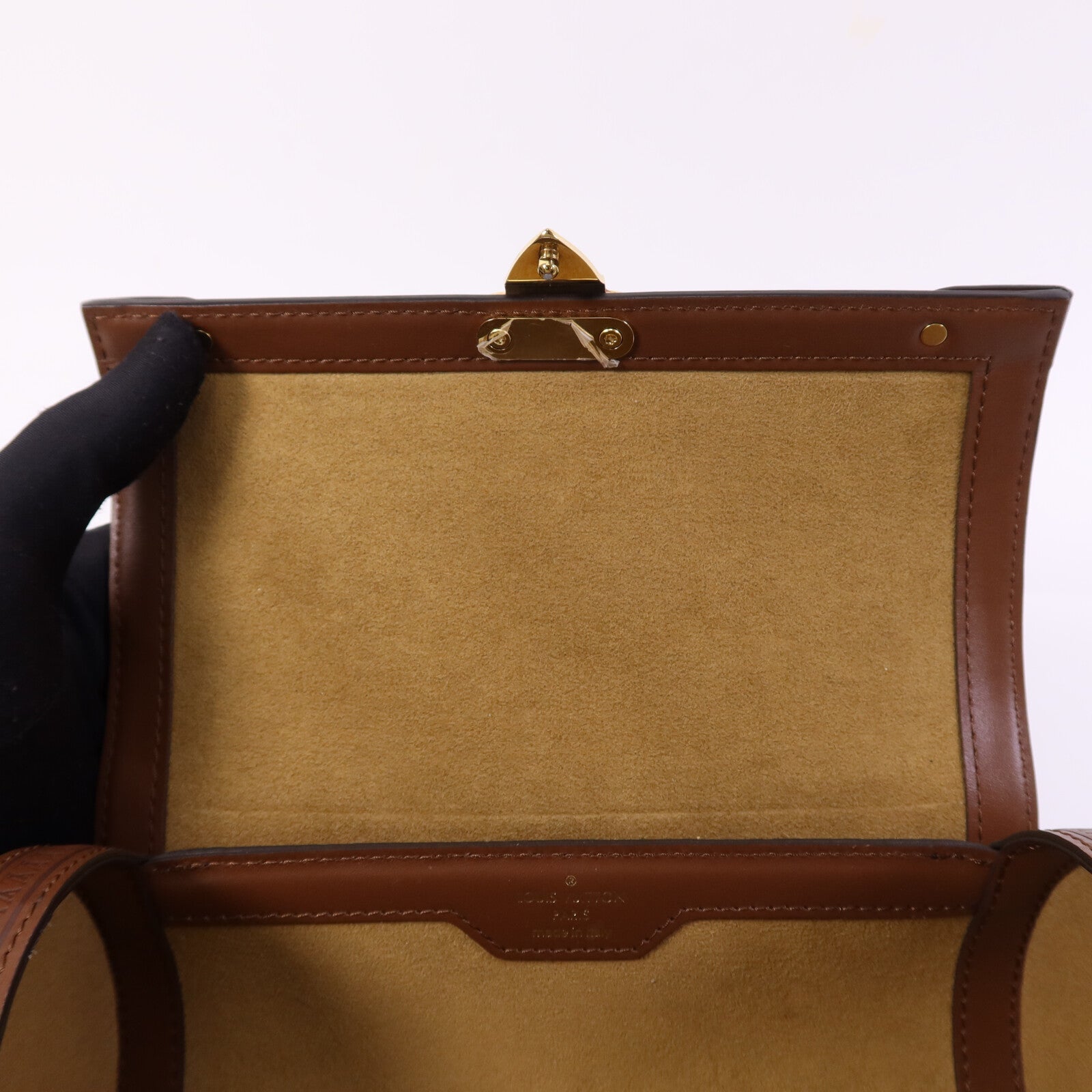 LOUIS VUITTON Monogram Papillon Trunk金扣肩背袋