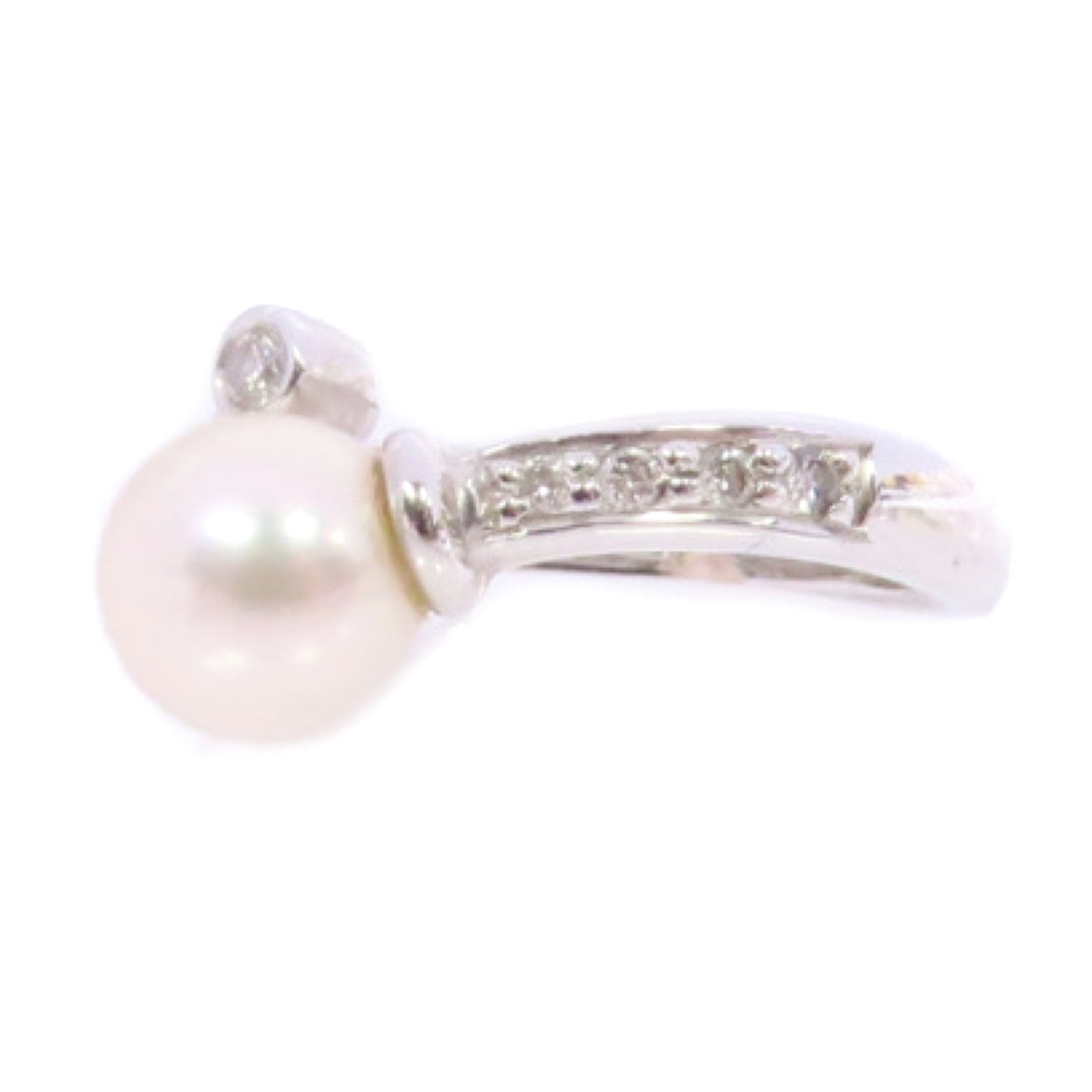 JEWELRY Pearl Ring US#4.75 18K White Gold