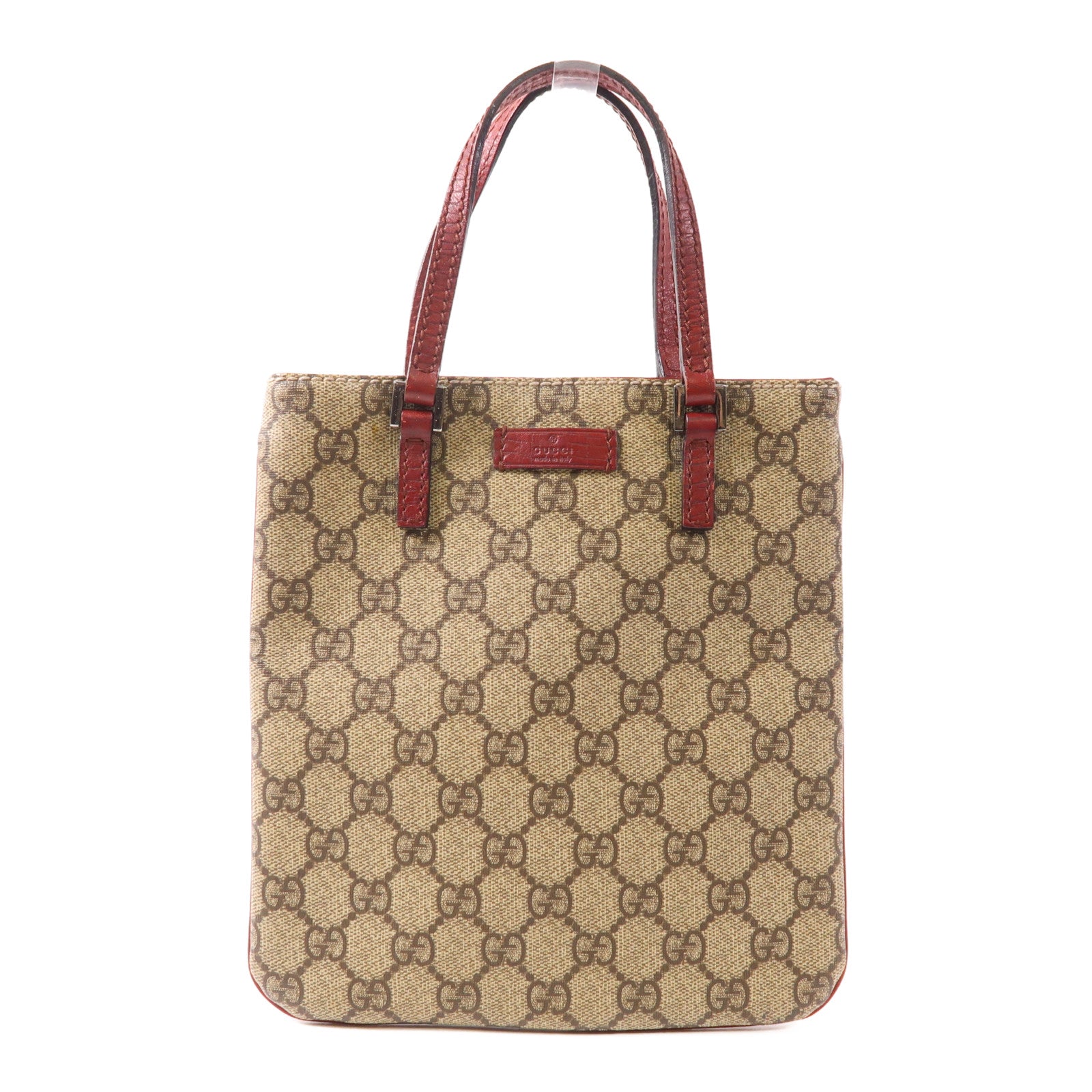 GUCCI 塗層帆布Hand Bag銀扣手挽袋