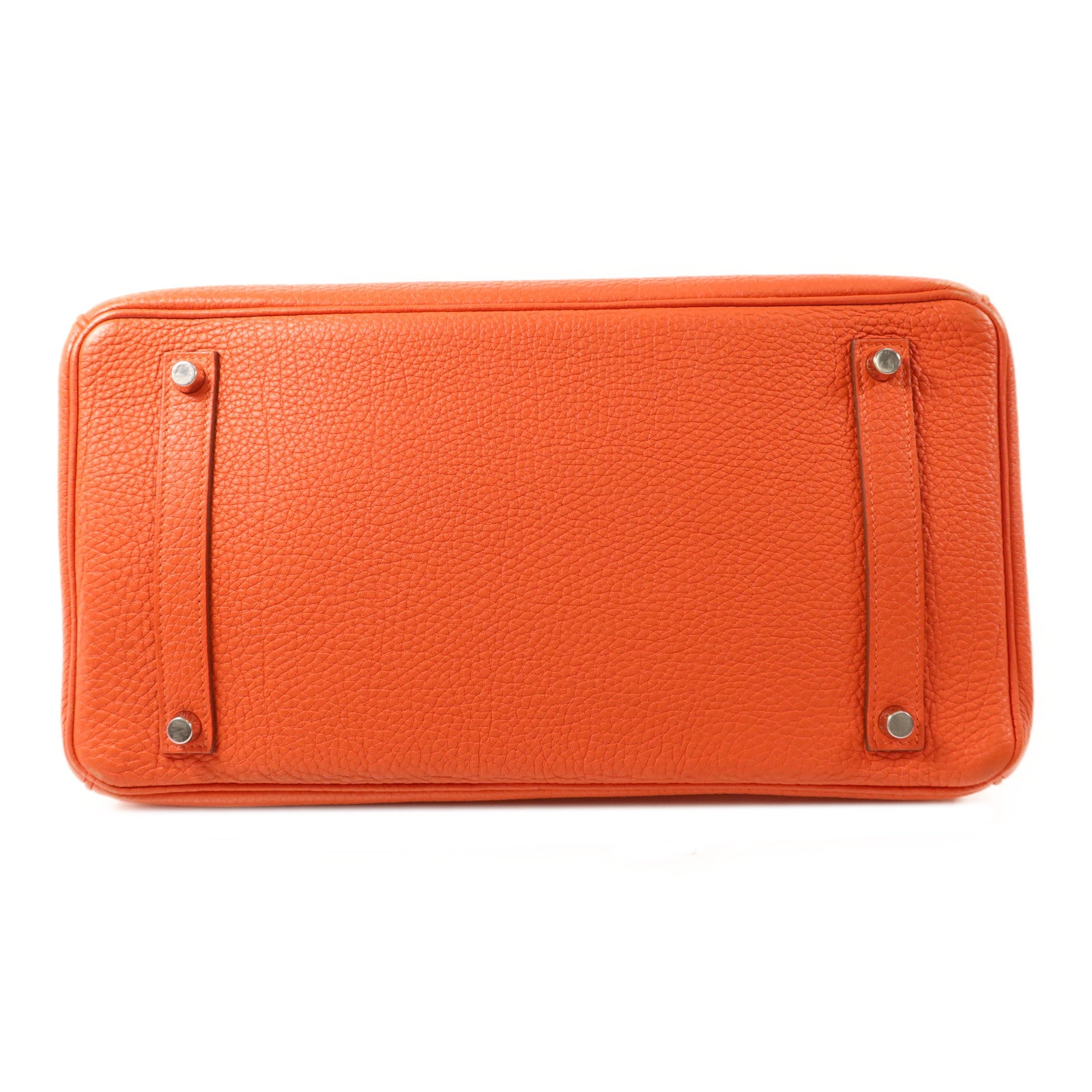 HERMES Clemence皮革Birkin 35銀扣手挽袋