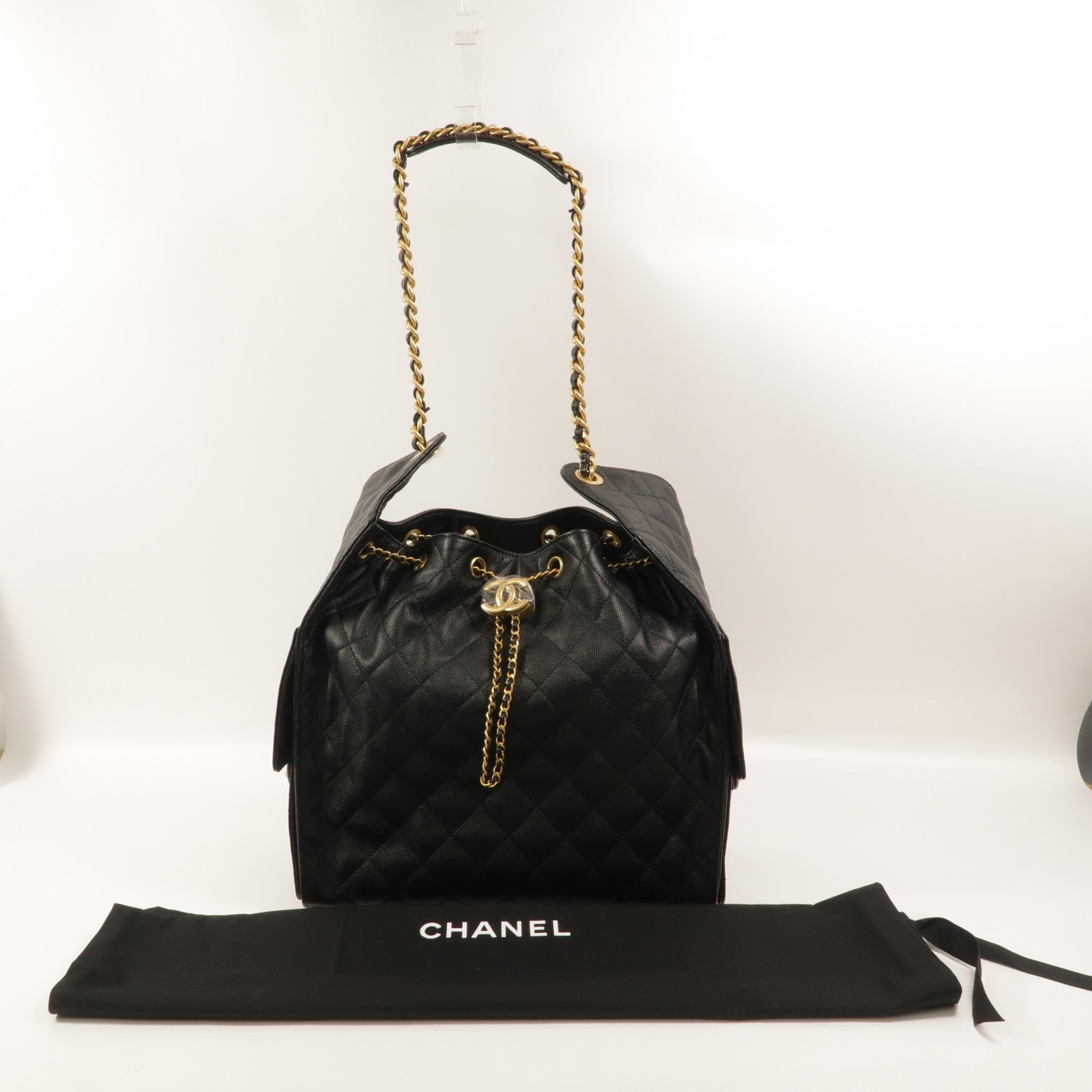 CHANEL 牛皮皮革Chanel 25 Medium鏈帶肩背袋