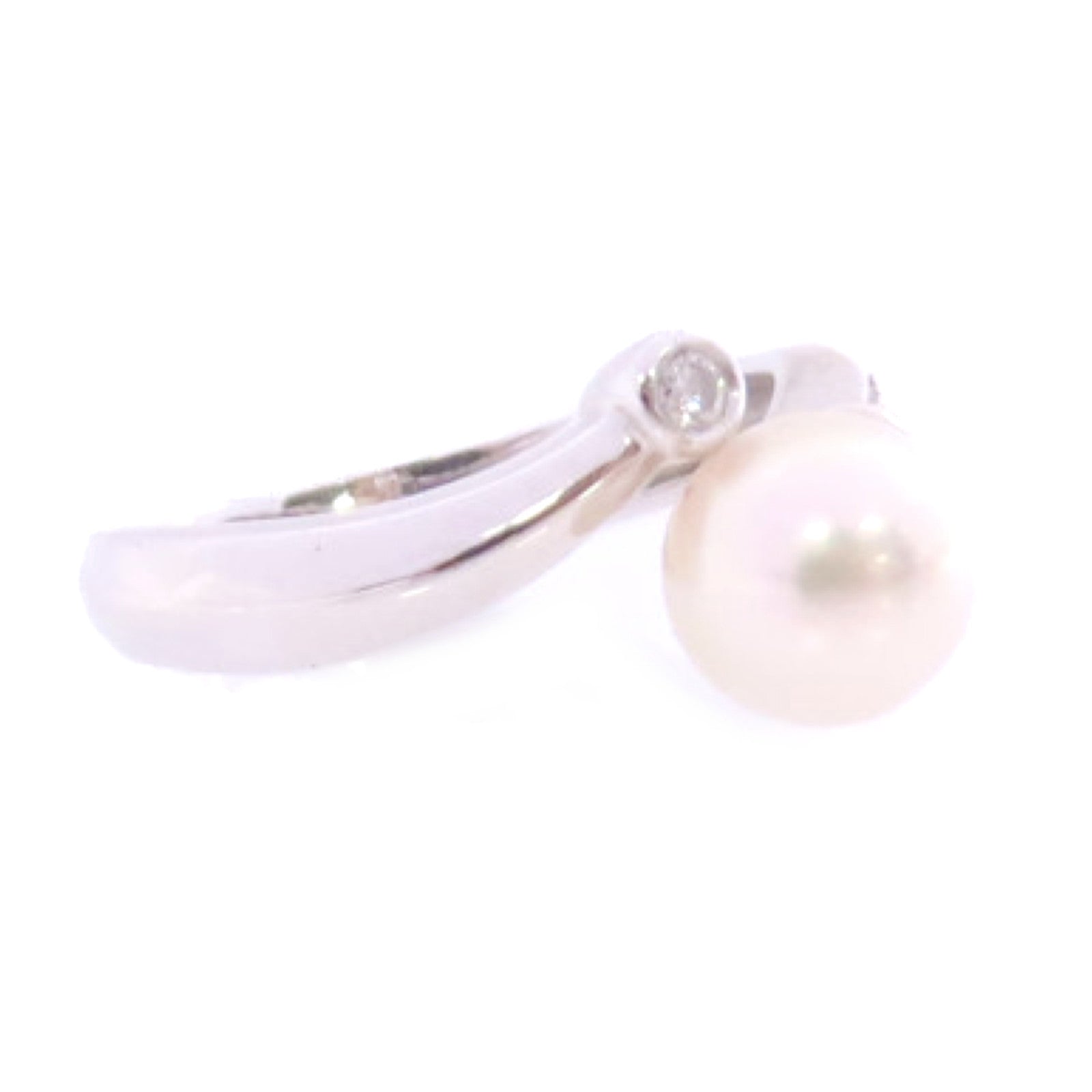 JEWELRY Pearl Ring US#4.75 18K White Gold