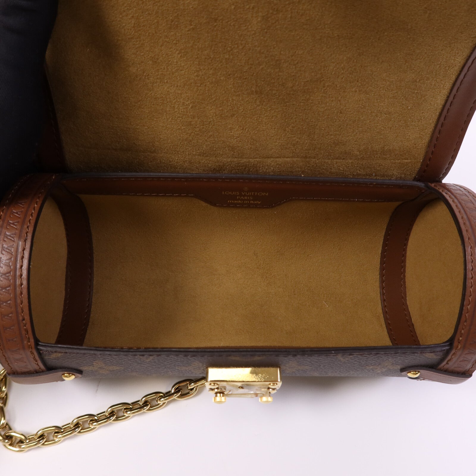 LOUIS VUITTON Monogram Papillon Trunk金扣肩背袋