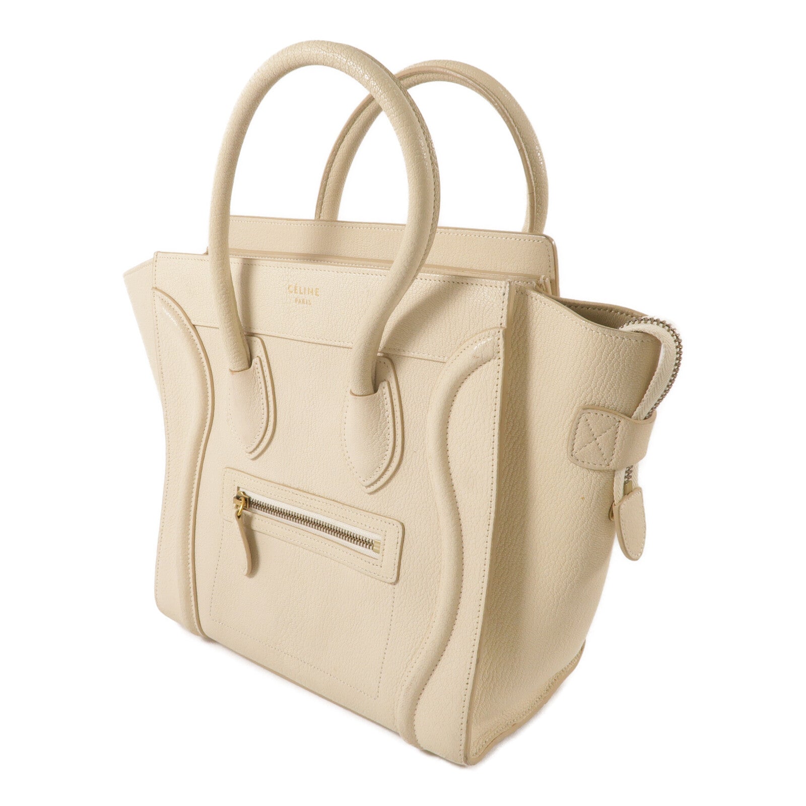 CELINE 牛皮皮革Micro Luggage手挽袋