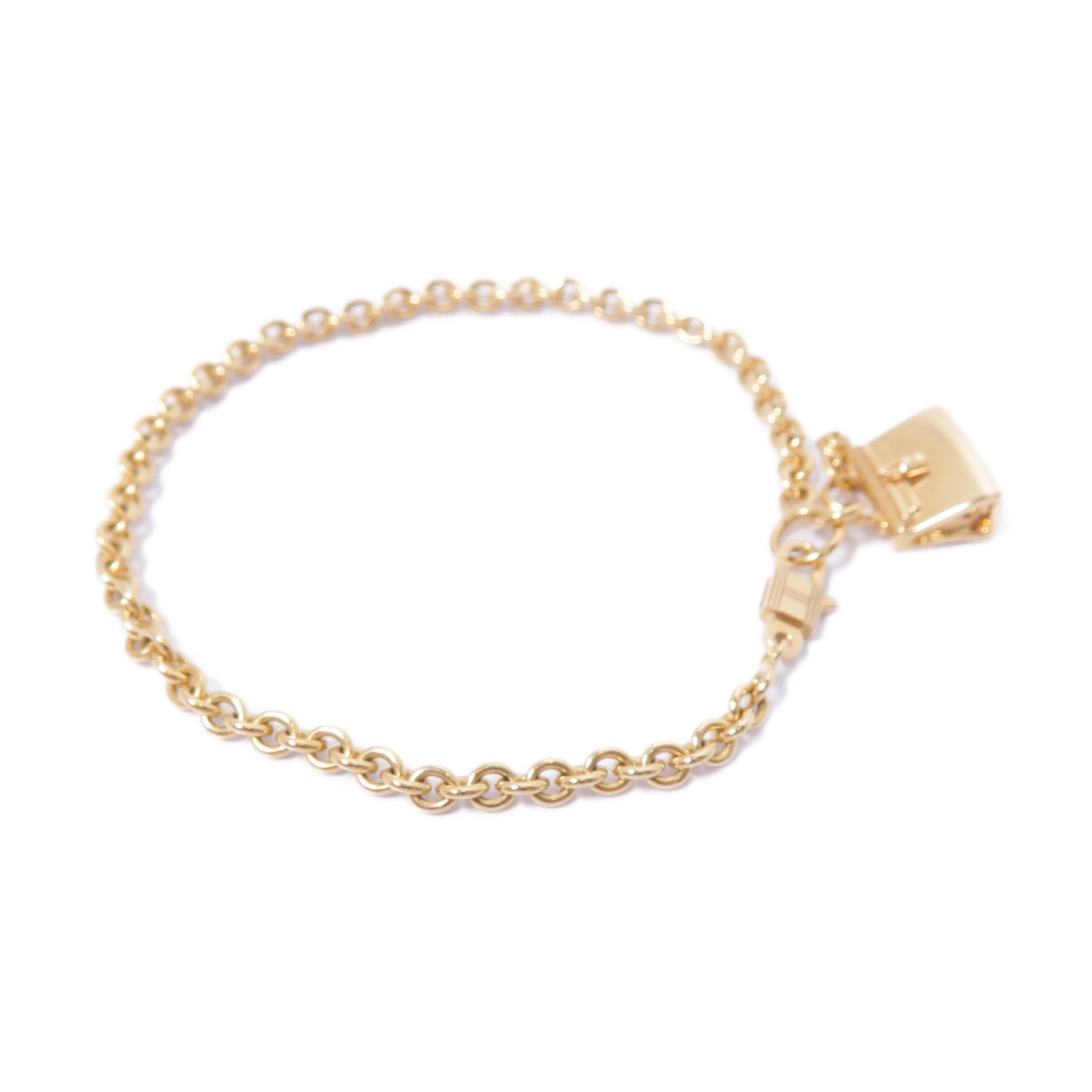 HERMES 18K玫瑰金Amulettes Kelly Pampille 0.04ct鑽石手鏈