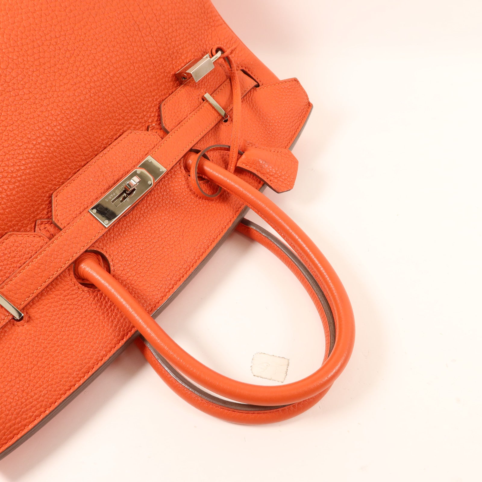 HERMES Clemence皮革Birkin 35銀扣手挽袋