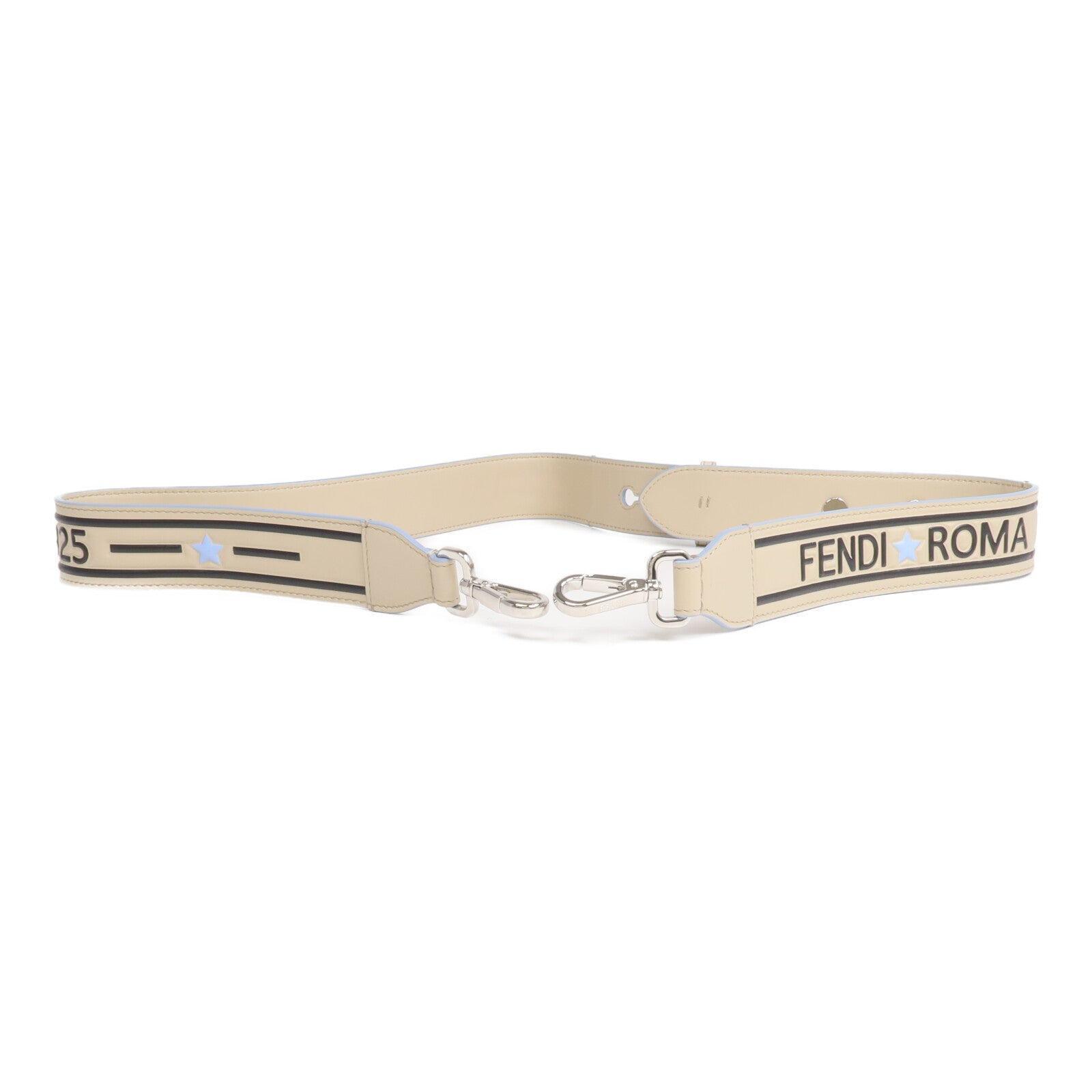 FENDI 【激減優惠】牛皮皮革Shoulder Strap銀扣肩帶