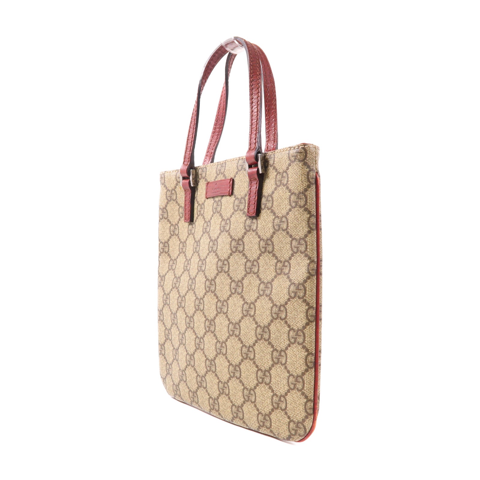 GUCCI 塗層帆布Hand Bag銀扣手挽袋