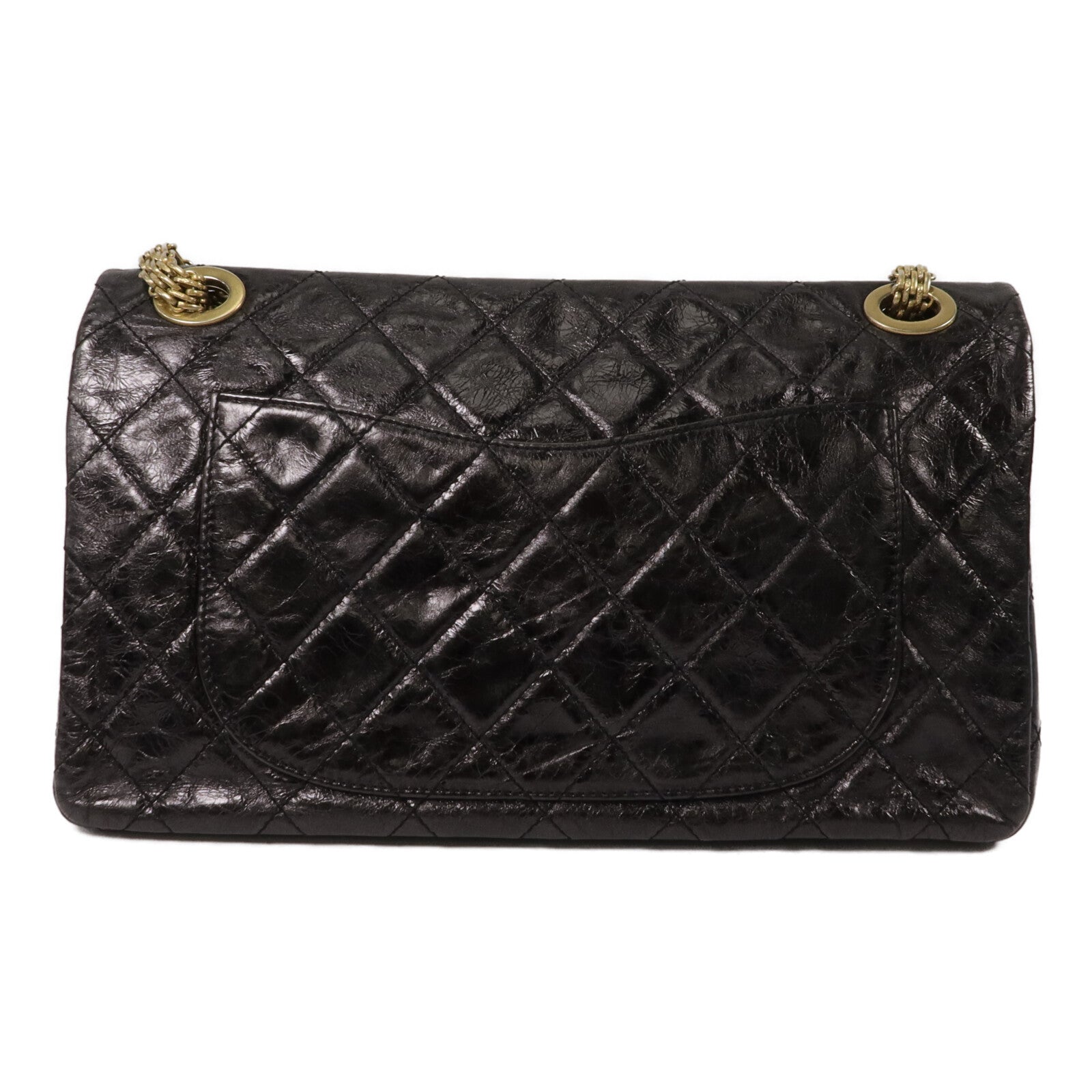 CHANEL 羊皮皮革2.55 XL鏈帶肩背袋