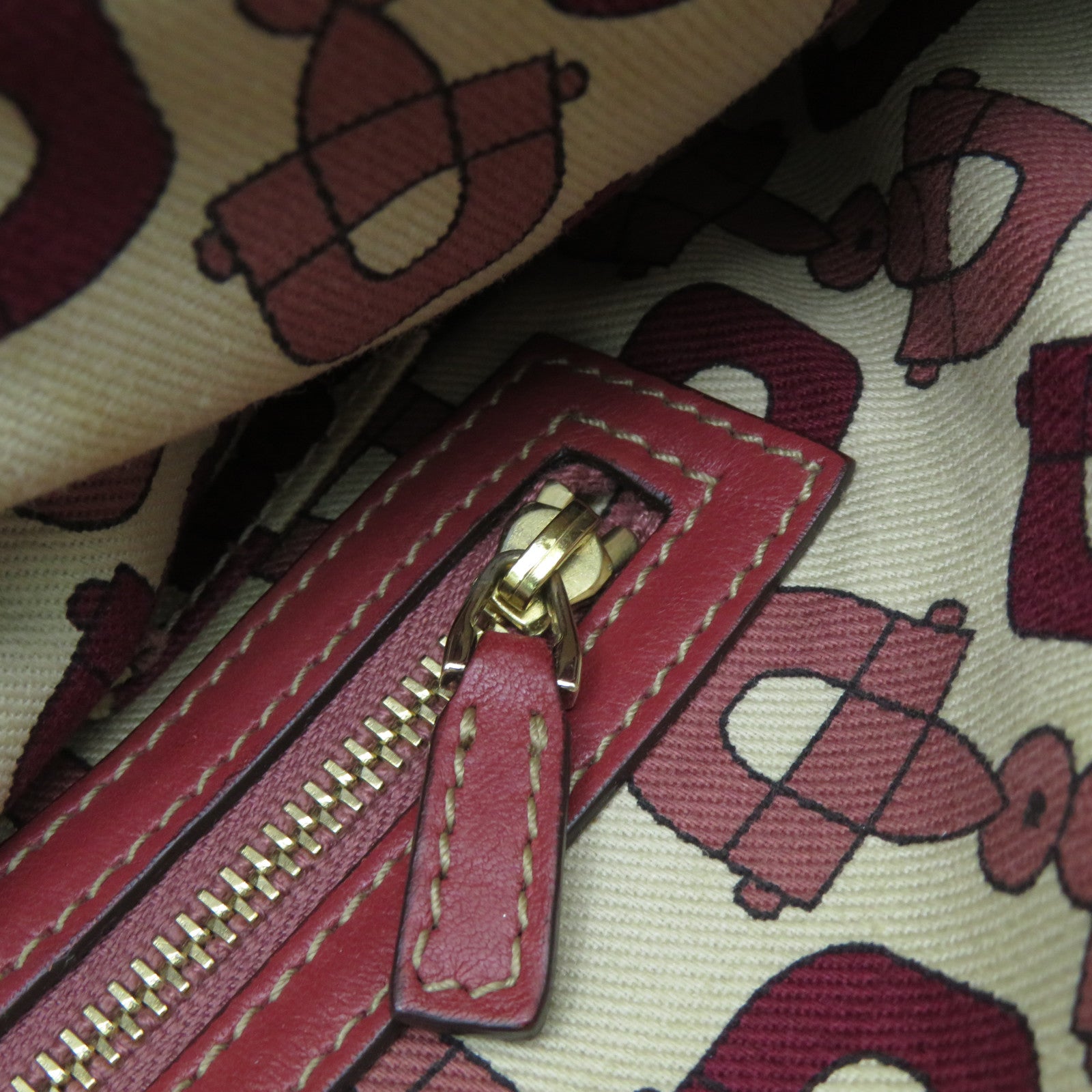 GUCCI 牛皮皮革Shoulder Bag金扣肩背袋紅色