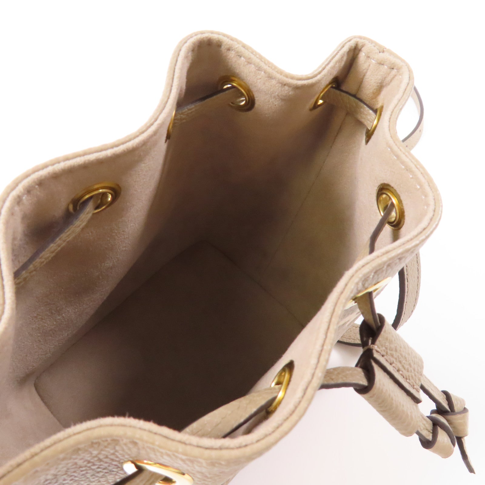 LOUIS VUITTON Monogram Empreinte Nano Noe金扣手挽肩背兩用袋