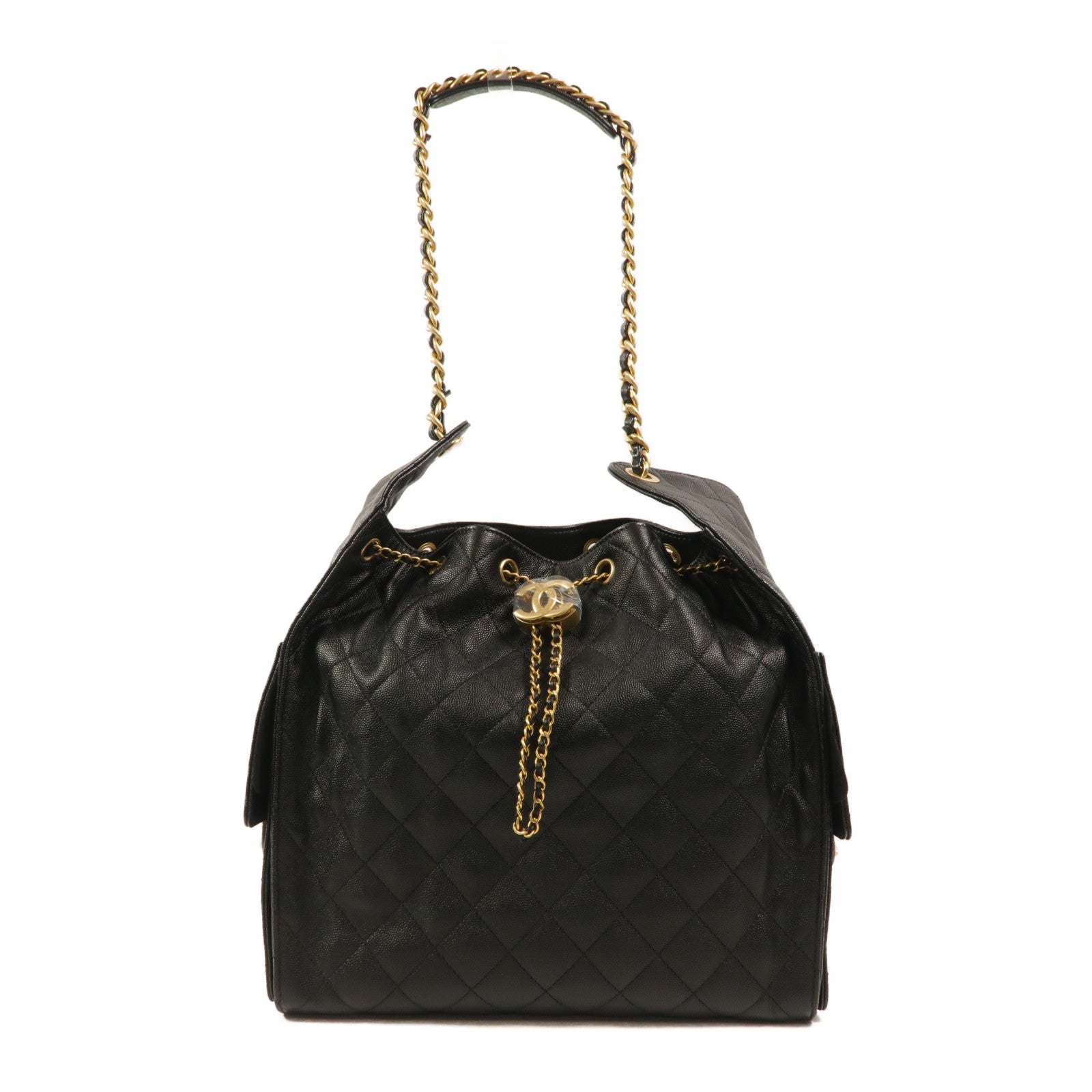 CHANEL 牛皮皮革Chanel 25 Medium鏈帶肩背袋