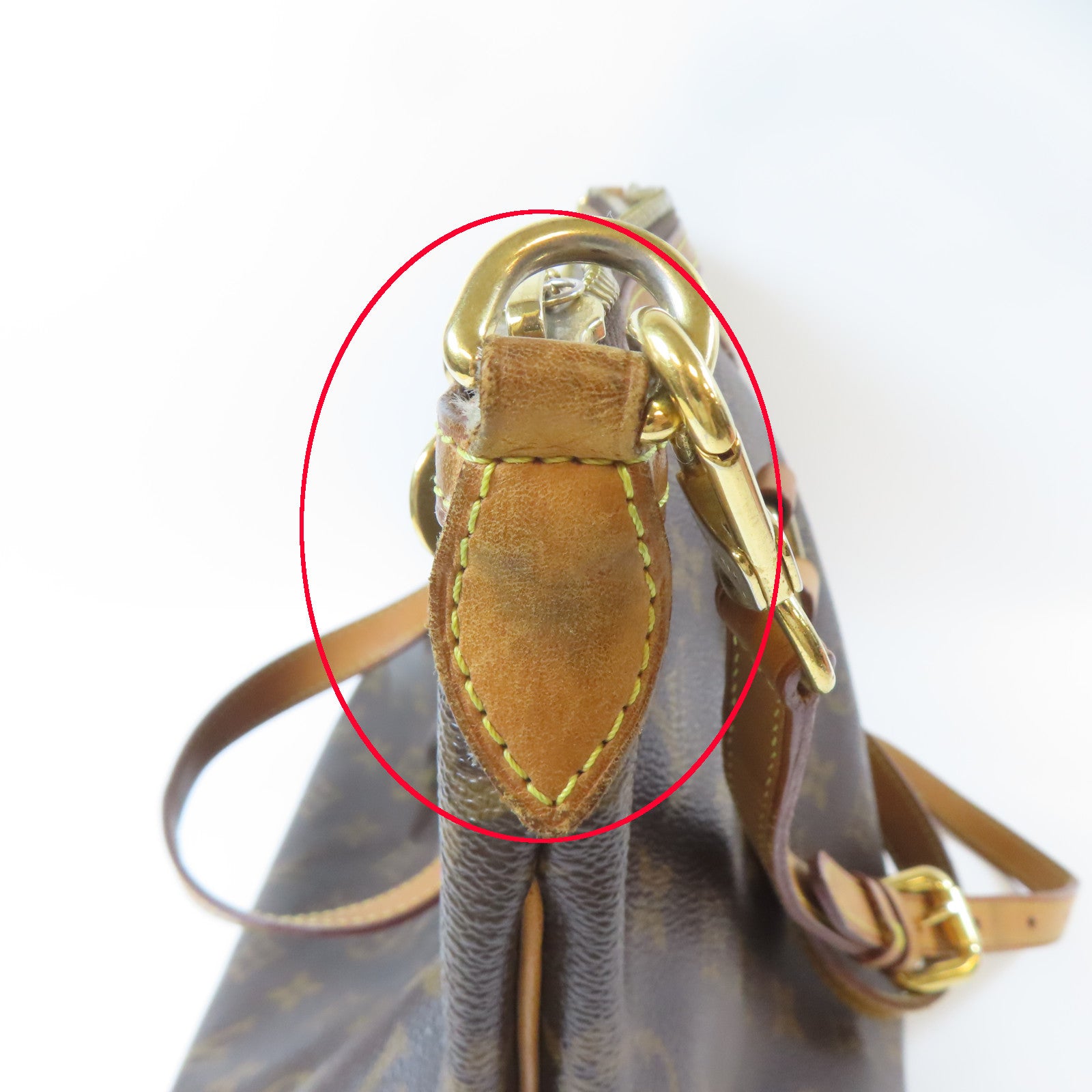 LOUIS VUITTON Monogram Palermo PM金扣手挽肩背兩用袋啡色