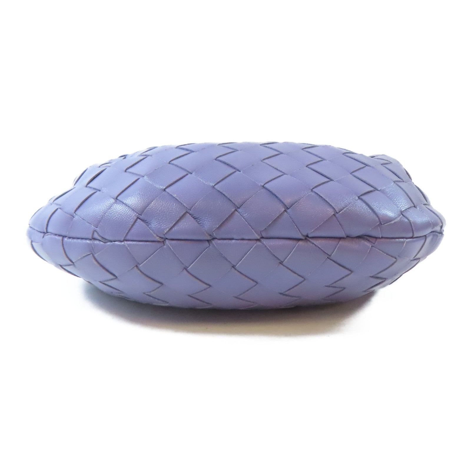 BOTTEGA VENETA 【激減優惠】牛皮皮革Mini Jodie銀扣手挽袋紫色