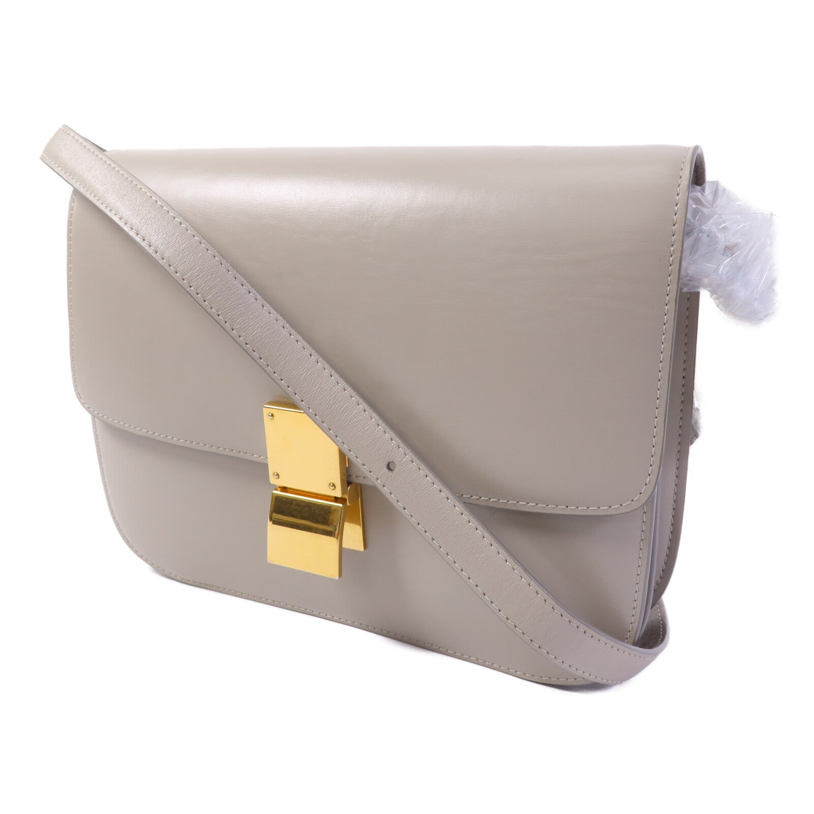 CELINE 牛皮皮革Box Medium肩背袋