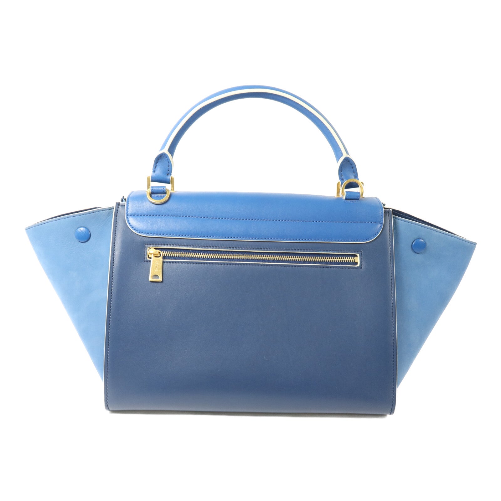 CELINE 牛皮皮革Trapeze Small手挽肩背兩用袋