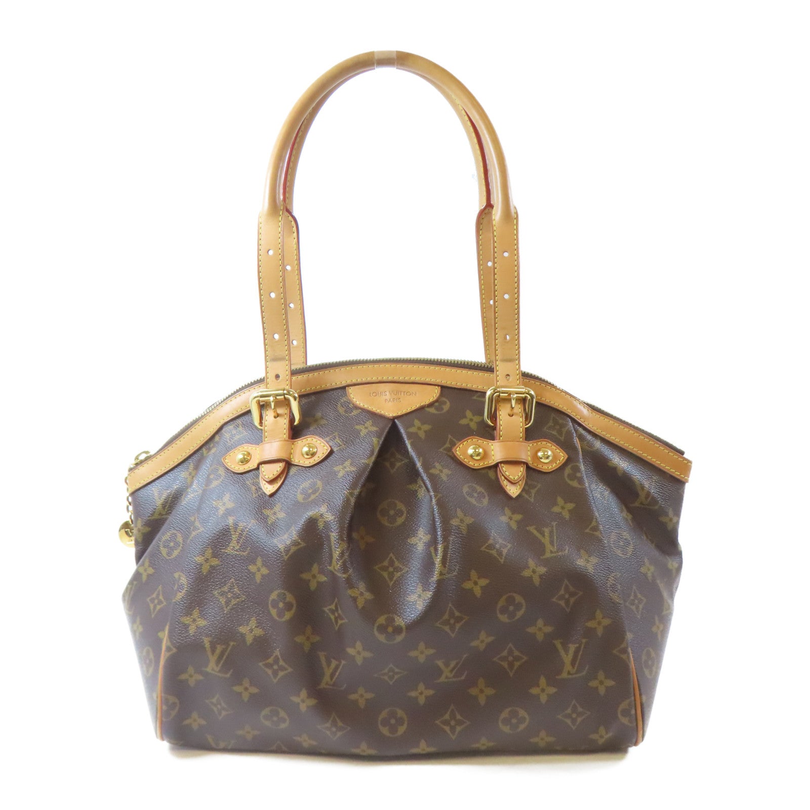 LOUIS VUITTON 【激減優惠】Monogram Tivoli GM金扣手挽袋啡色