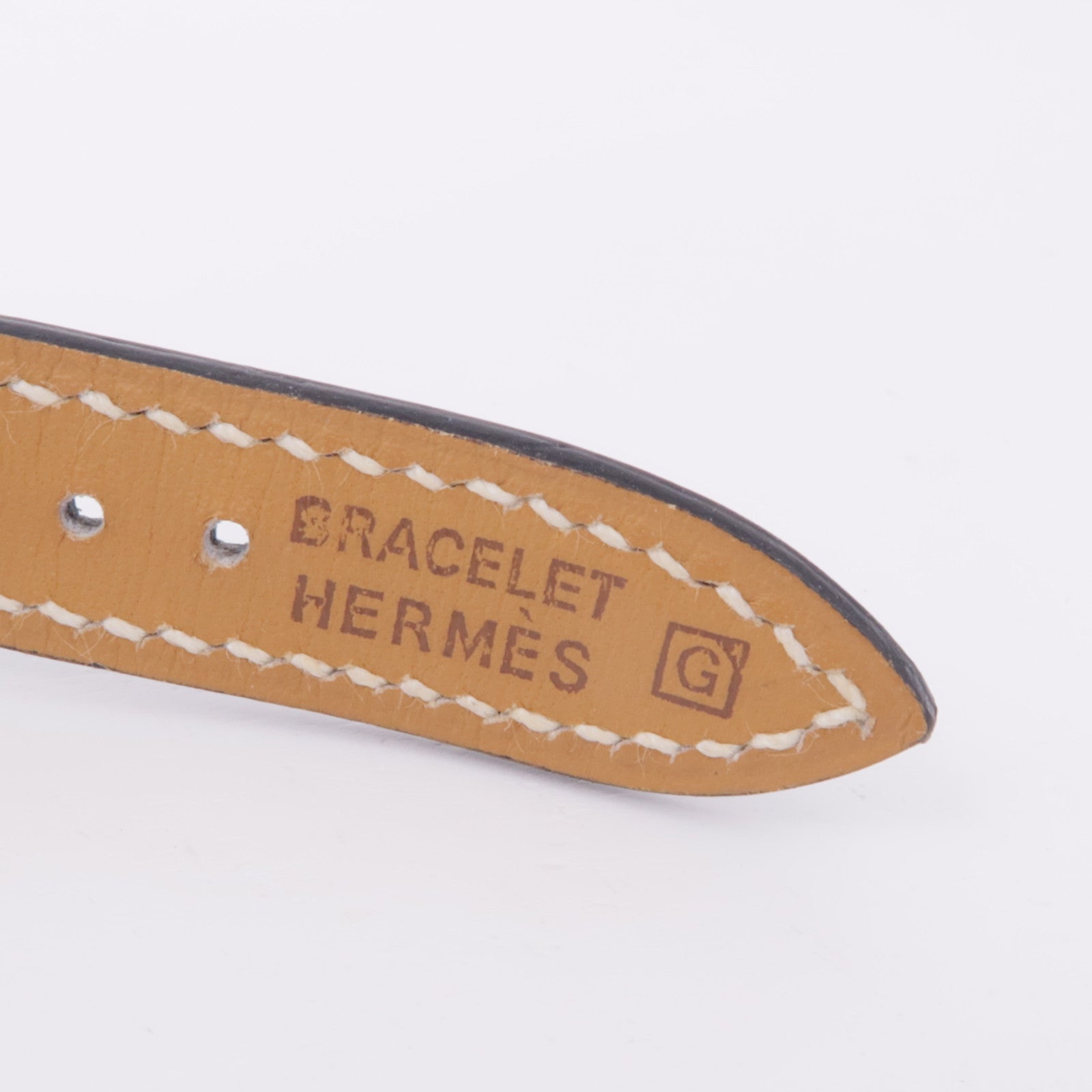 HERMES H Watch TA1.210 Quartz Watch Stainless Steel/Leather Blue