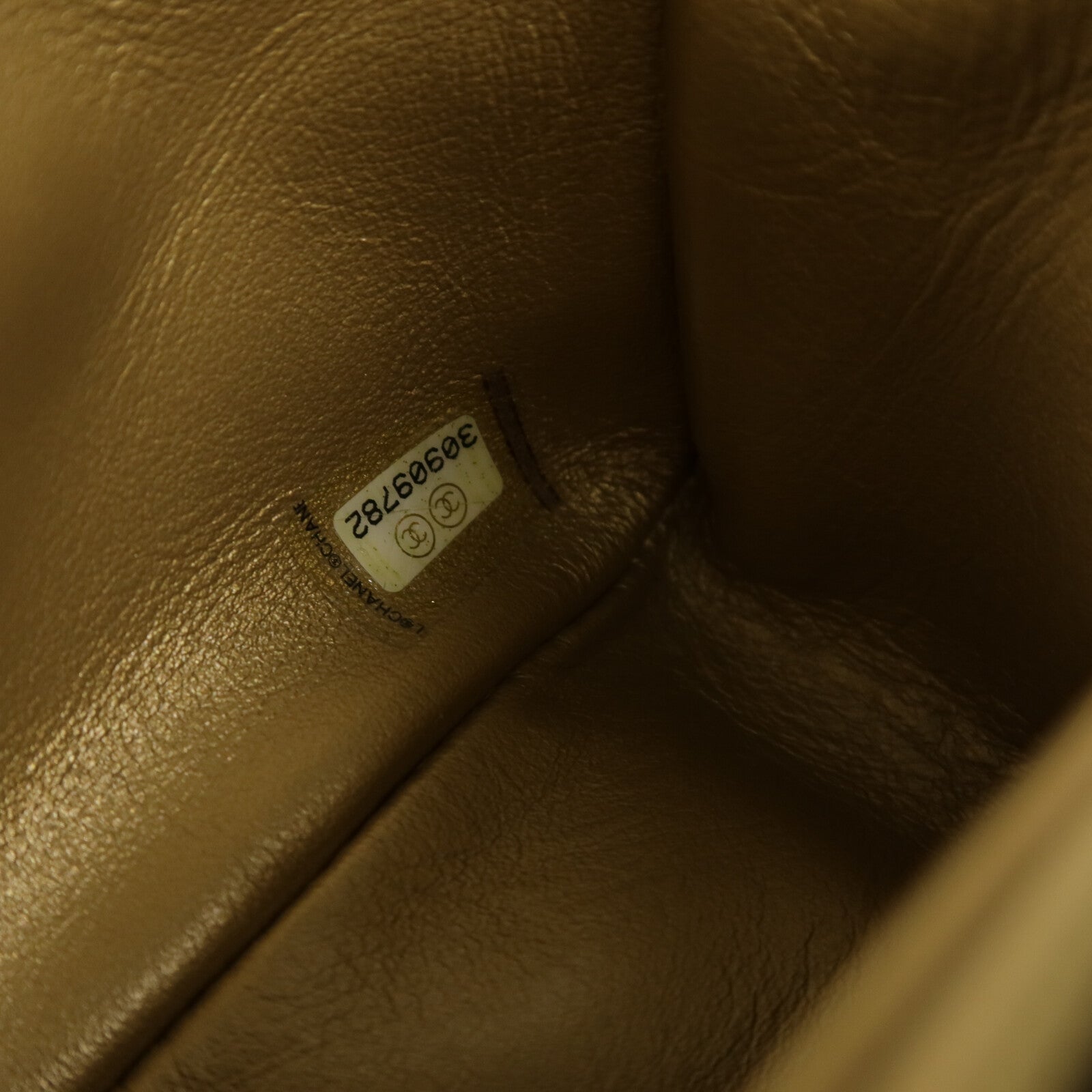CHANEL 羊皮皮革Mini Classic 20 Gold Ball鏈帶肩背袋