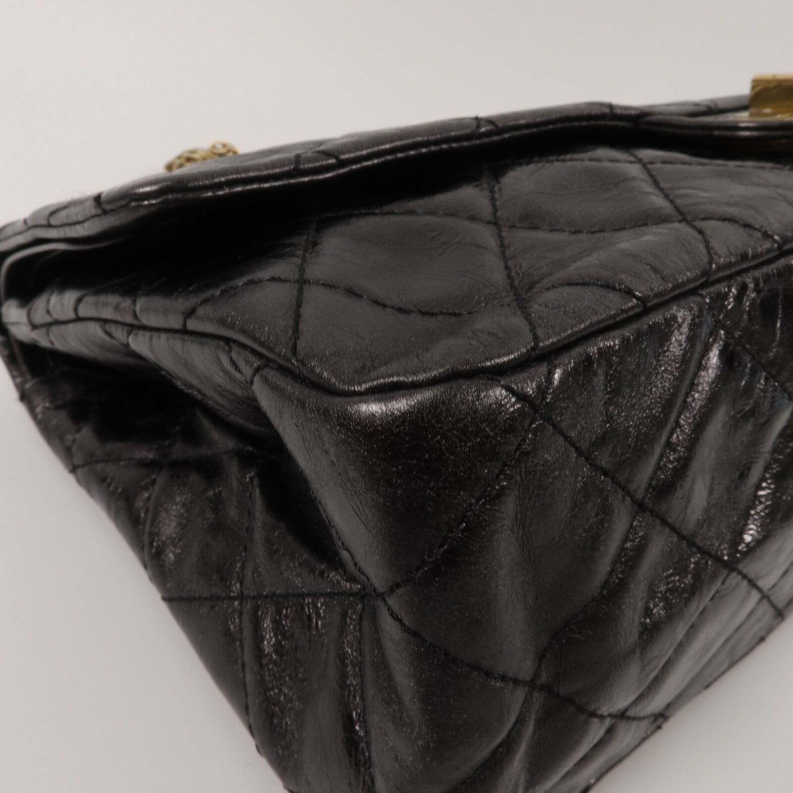 CHANEL 羊皮皮革2.55 XL鏈帶肩背袋