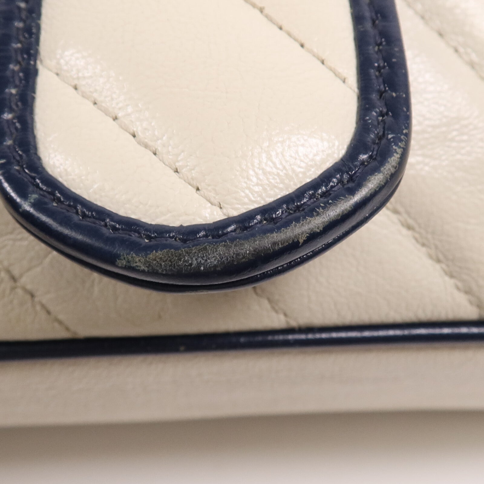 GUCCI 牛皮皮革GG Marmont金扣鏈帶肩背袋