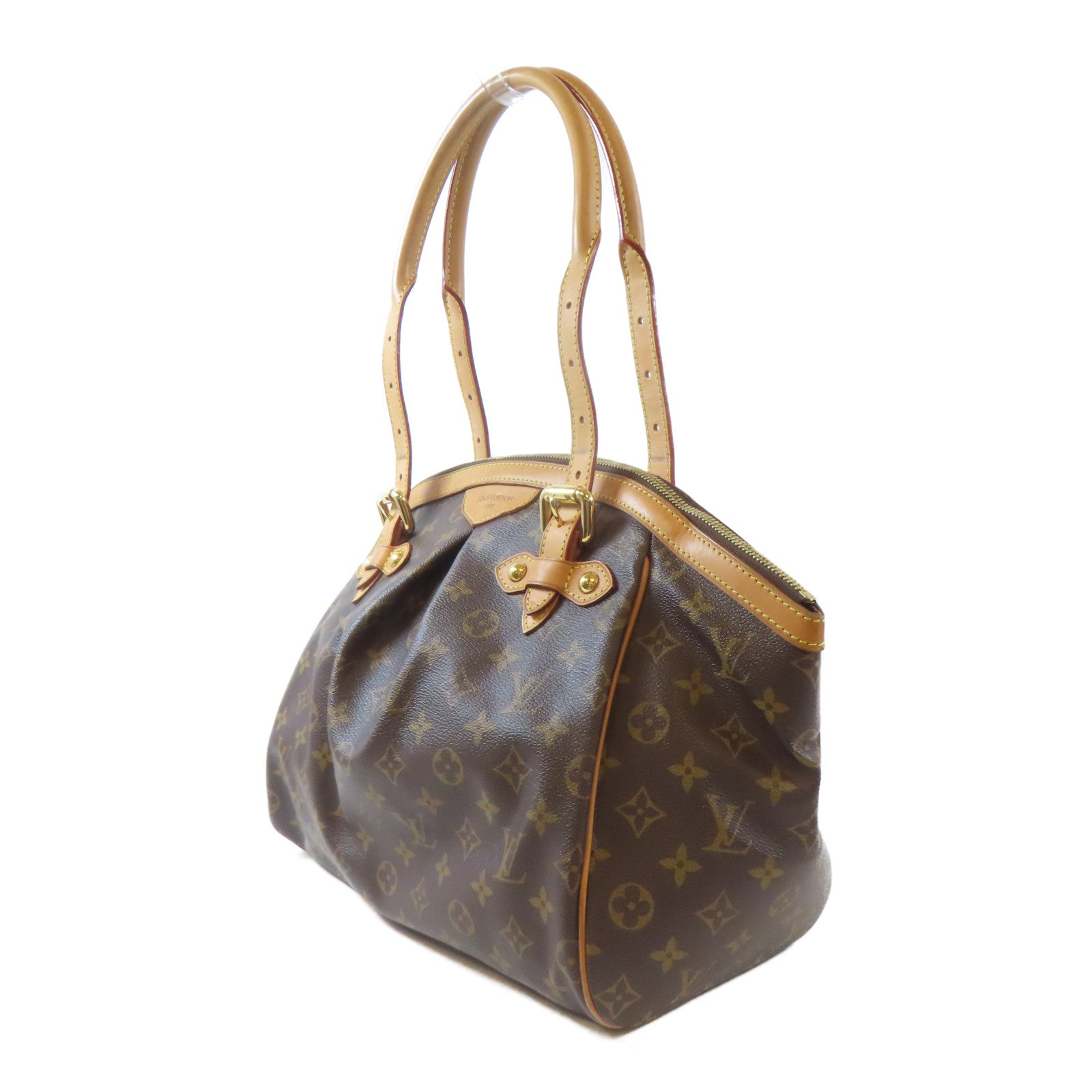 LOUIS VUITTON 【激減優惠】Monogram Tivoli GM金扣手挽袋啡色