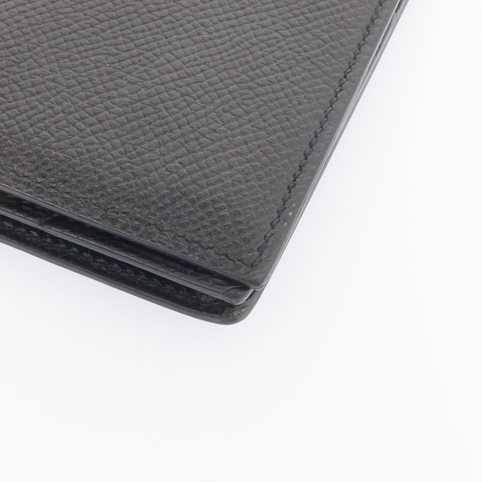 HERMES Epsom皮革Bearn Long Wallet銀扣長錢包Noir