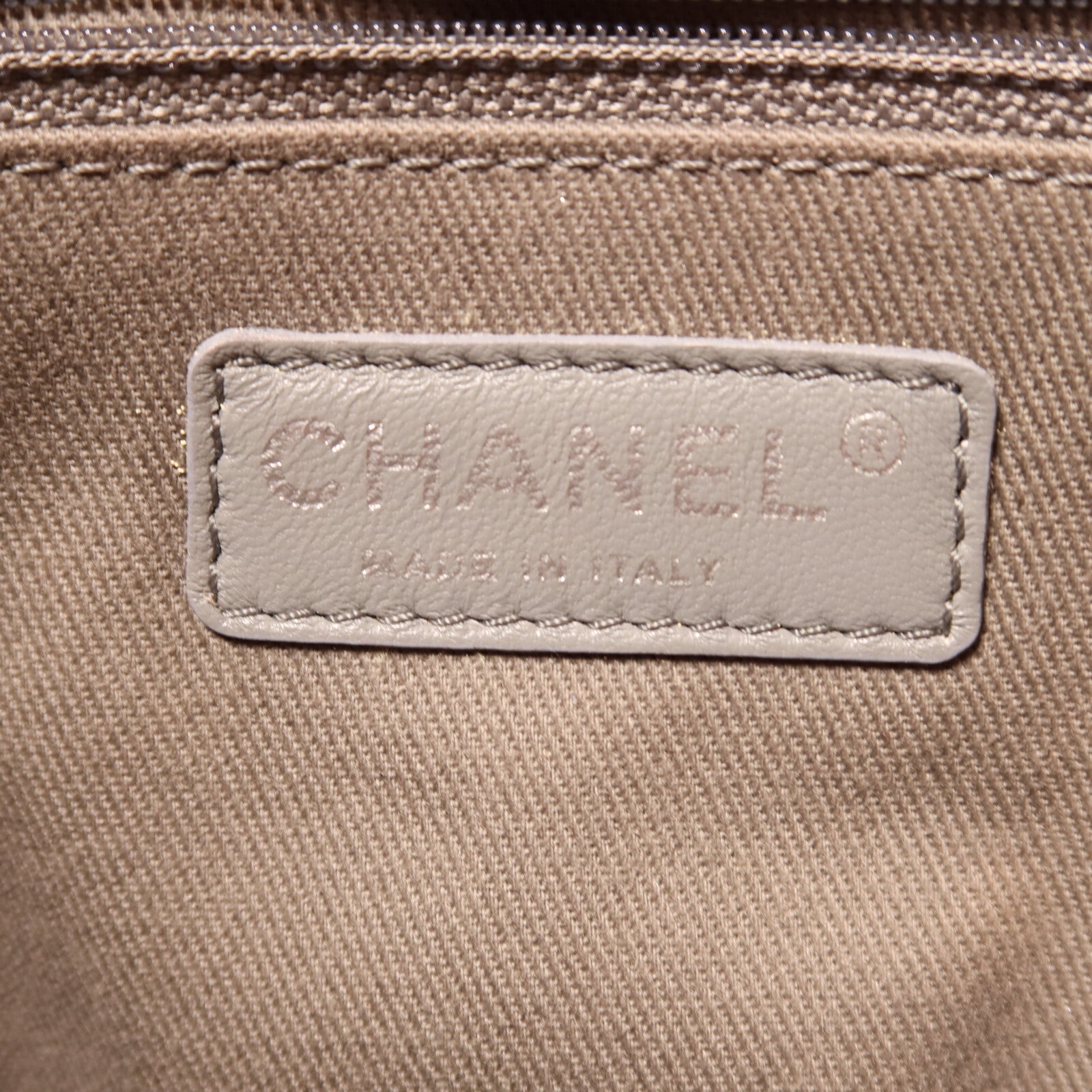 CHANEL 牛皮皮革Shoulder Bag銀扣鏈帶手挽肩背兩用袋