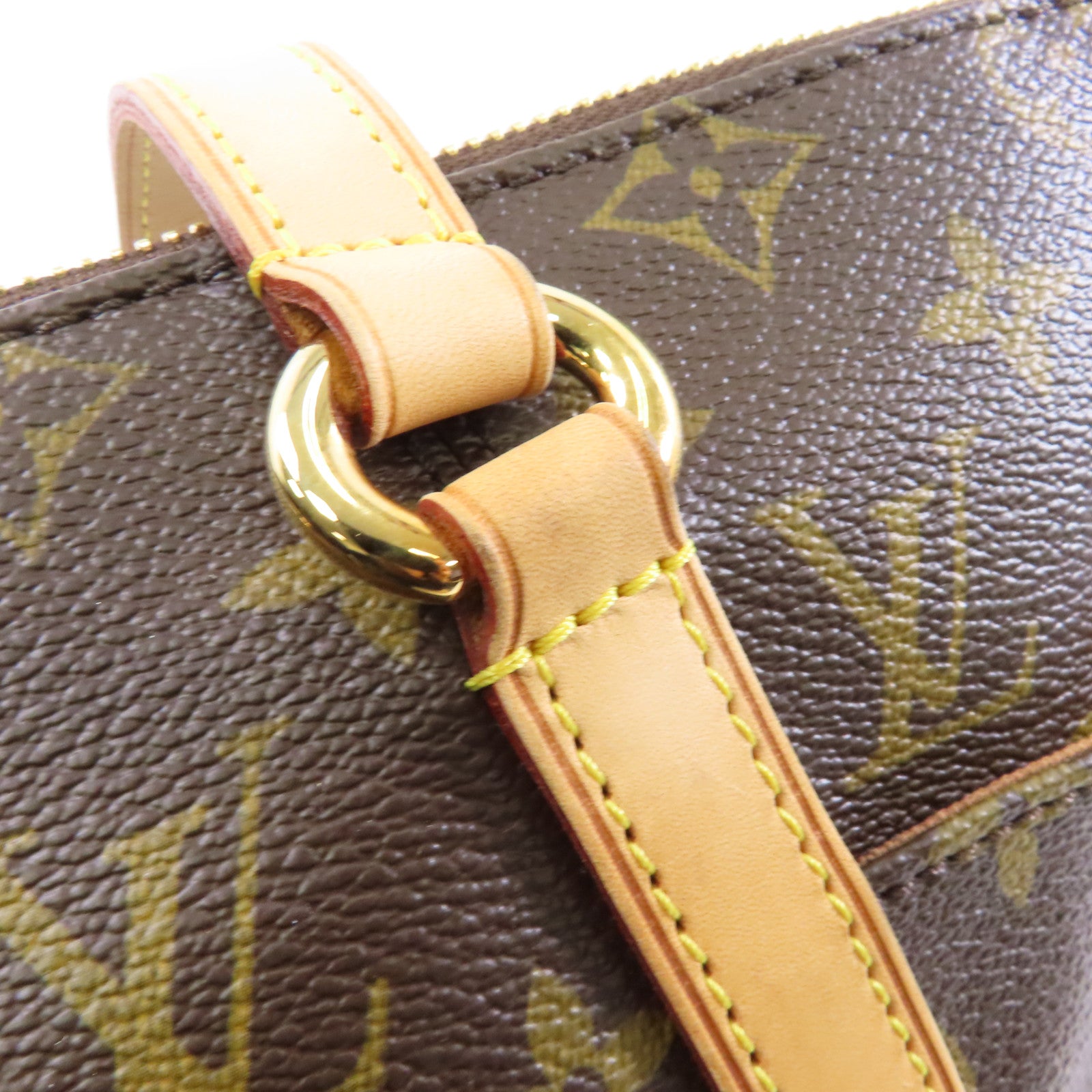 LOUIS VUITTON Monogram Totally PM金扣肩背袋啡色