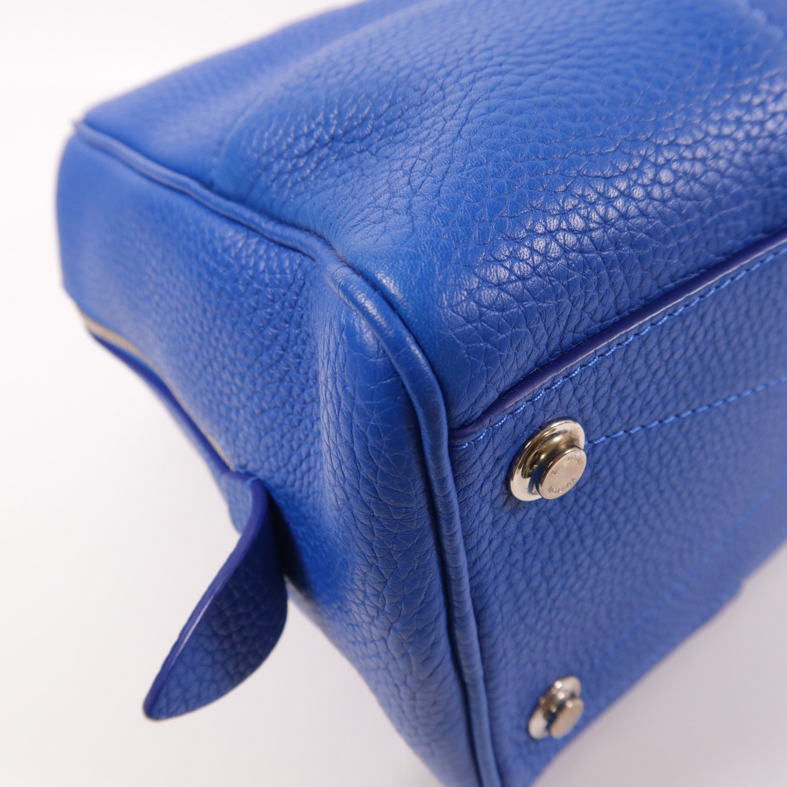 LOUIS VUITTON LV SHW Dora Ultra Soft MM 2 Way Shoulder Bag Calfskin Leather Blue