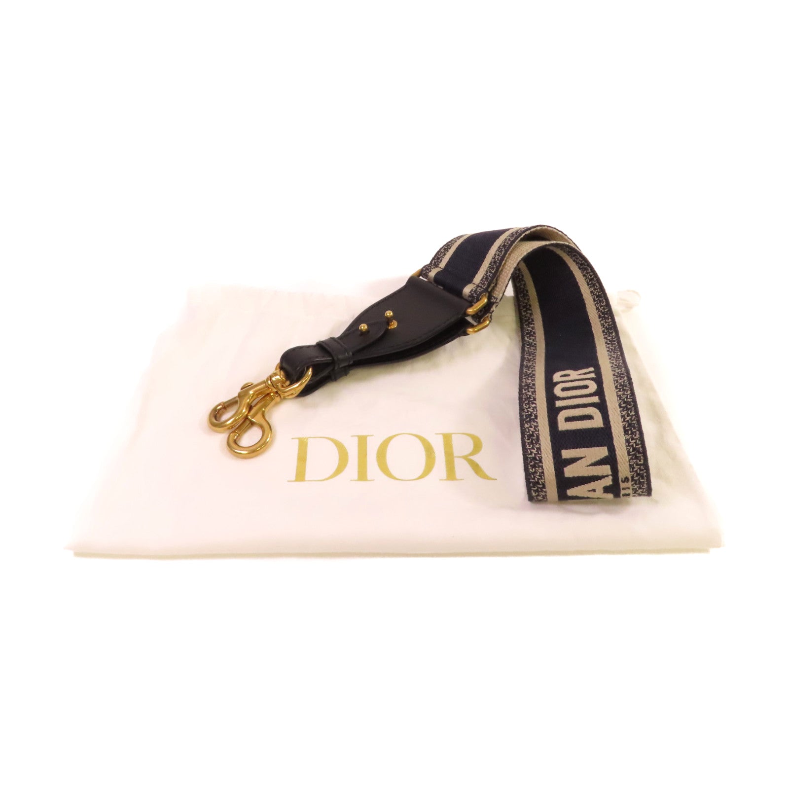 Dior 帆布Shoulder Strap肩背帶寶藍色