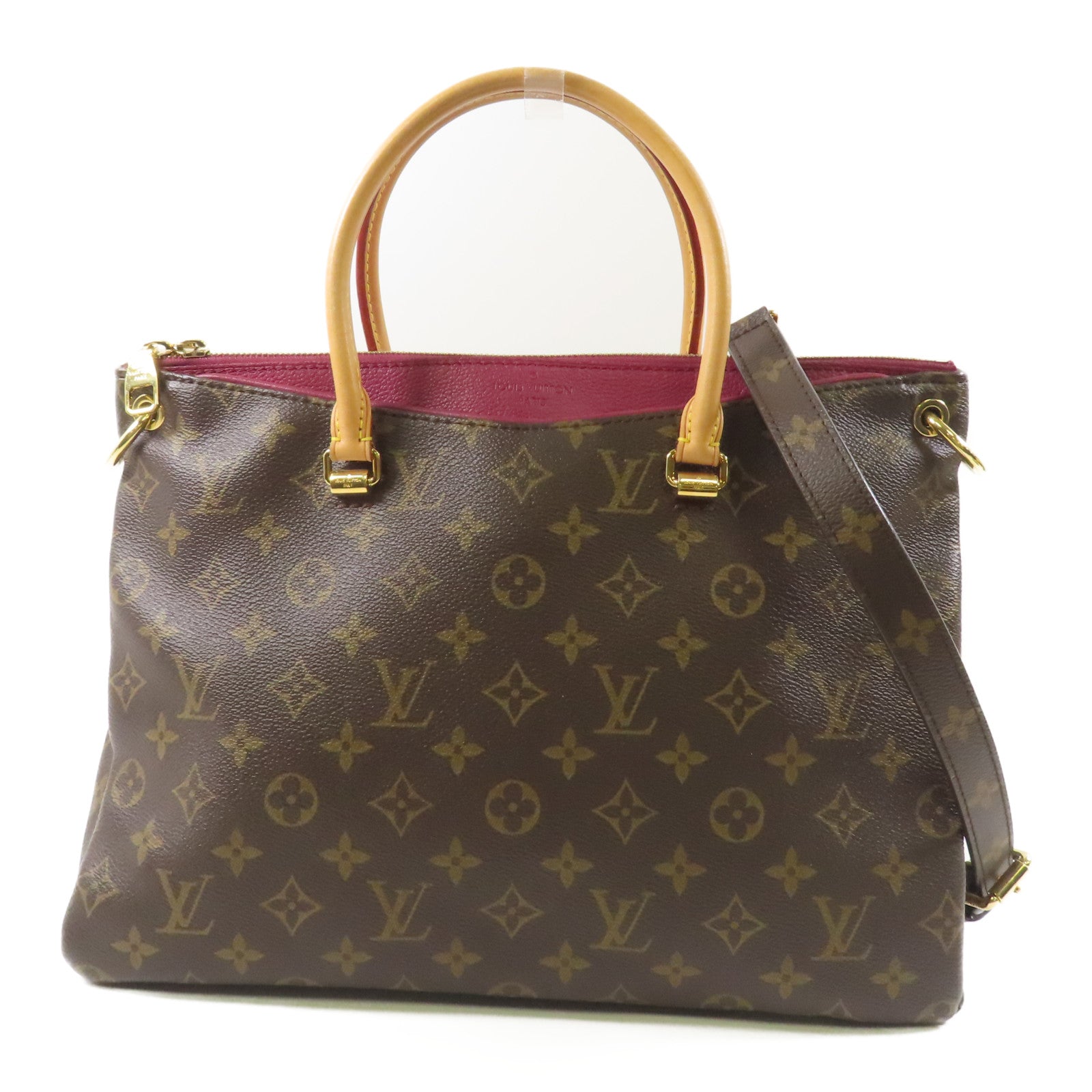 LOUIS VUITTON Monogram Pallas MM金扣手挽肩背兩用袋