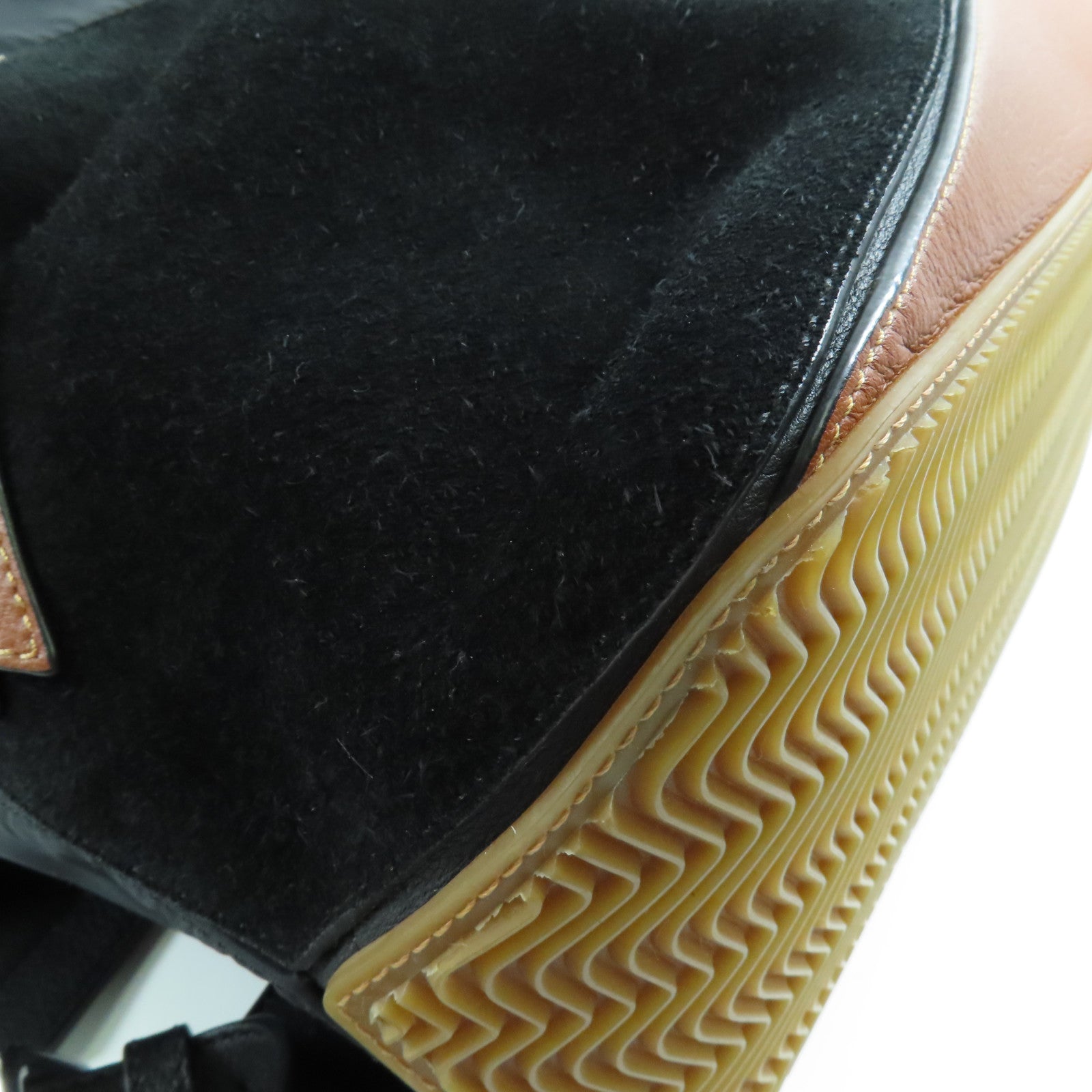 LOEWE 皮革/尼龍Puzzle Trainer銀扣背包