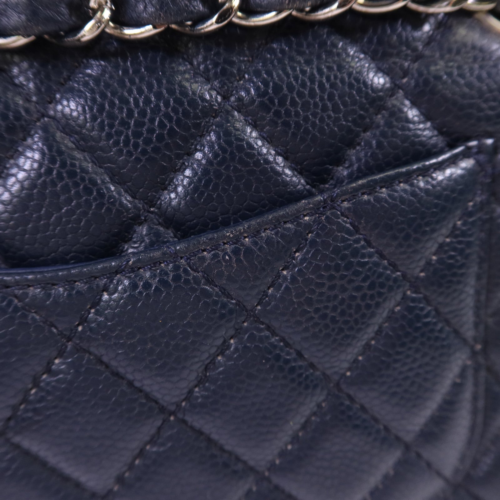 CHANEL 牛皮皮革Classic 25銀扣鏈帶肩背袋