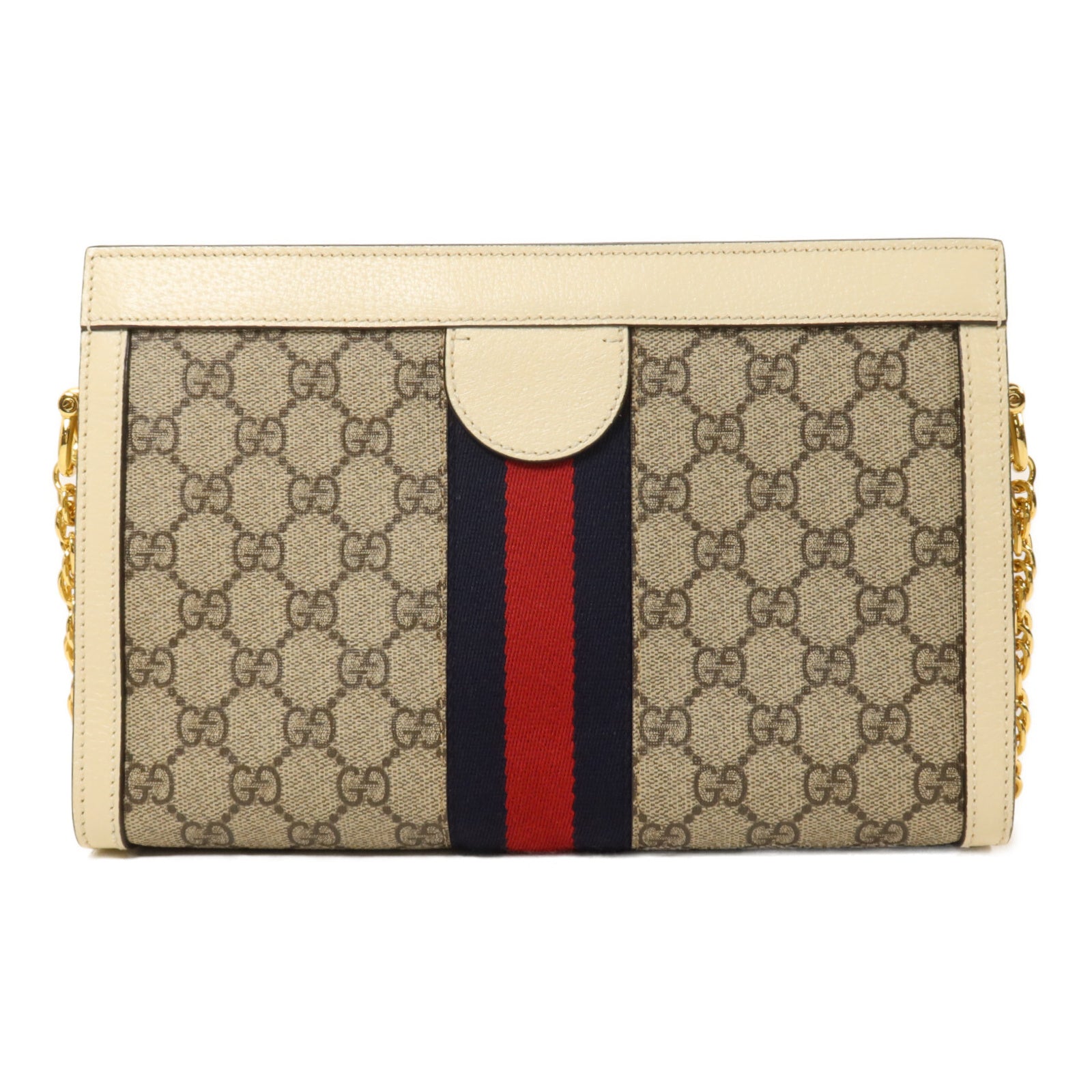 GUCCI 塗層帆布Ophidia GG Small鏈帶肩背袋