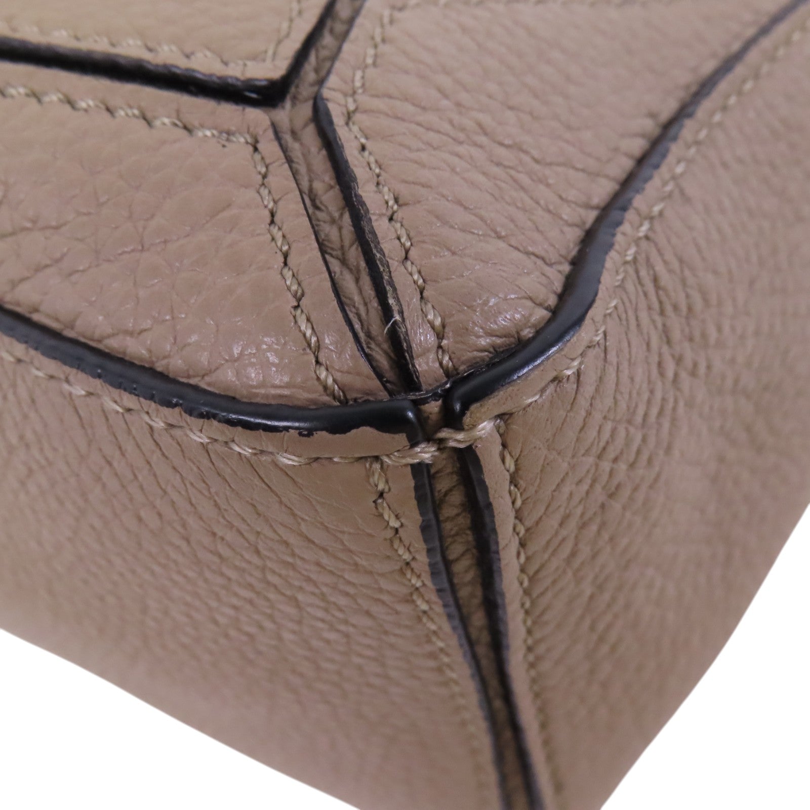 LOEWE 牛皮皮革Mini Puzzle金扣手挽肩背兩用袋