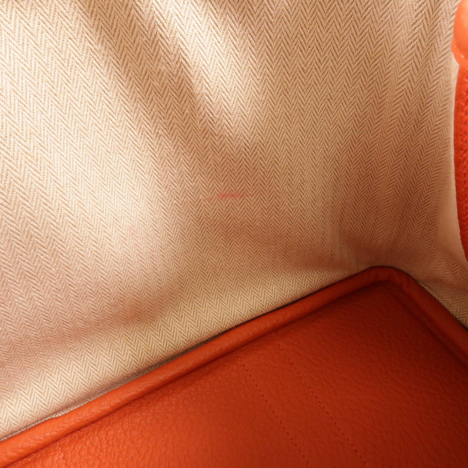 HERMES Clemence皮革Garden Party TPM手挽袋Capucine