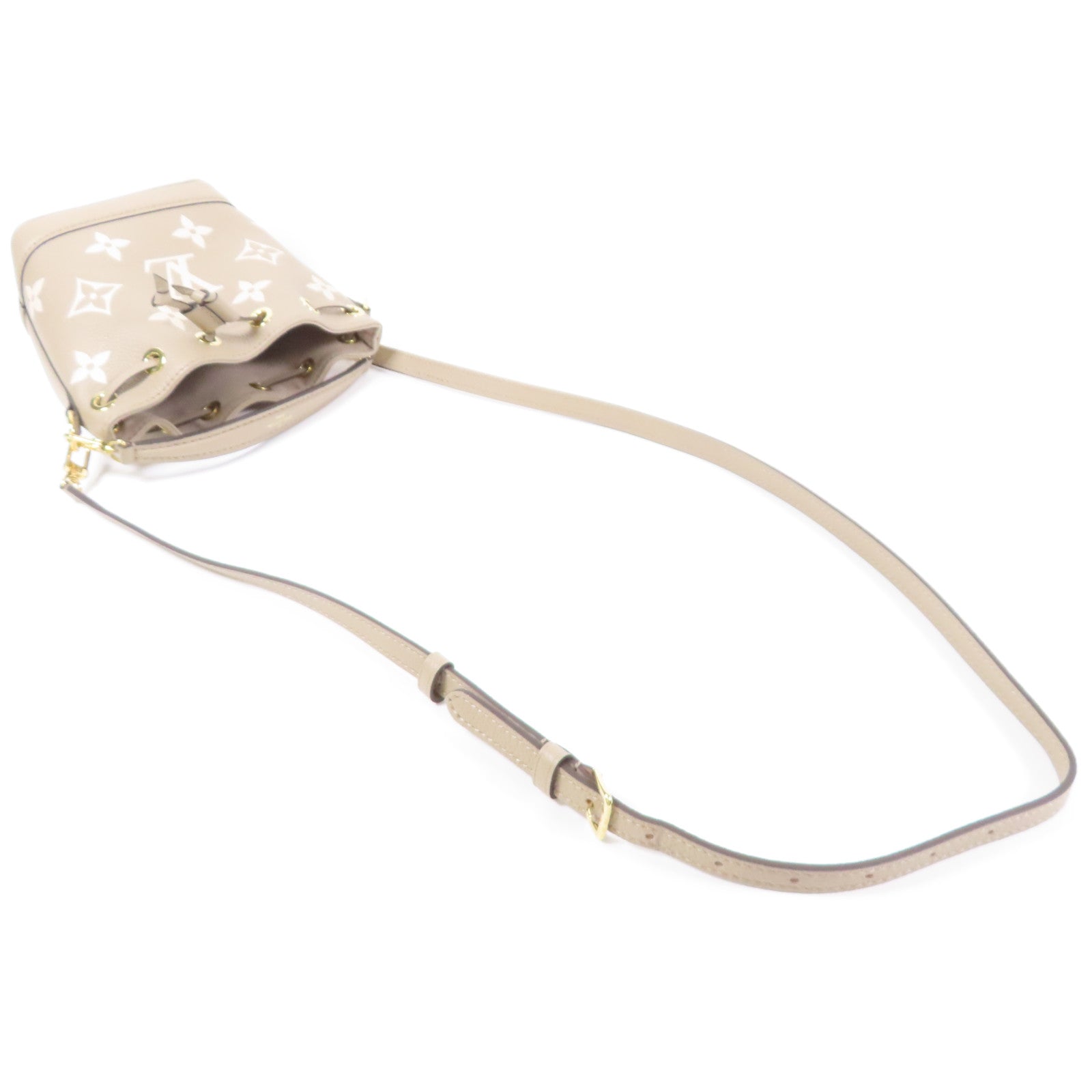 LOUIS VUITTON Monogram Empreinte Nano Noe金扣手挽肩背兩用袋