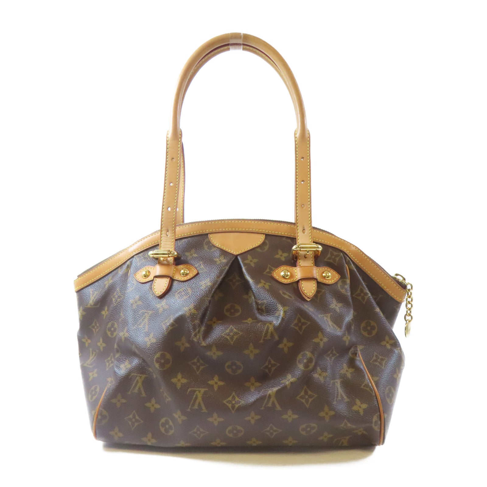 LOUIS VUITTON 【激減優惠】Monogram Tivoli GM金扣手挽袋啡色