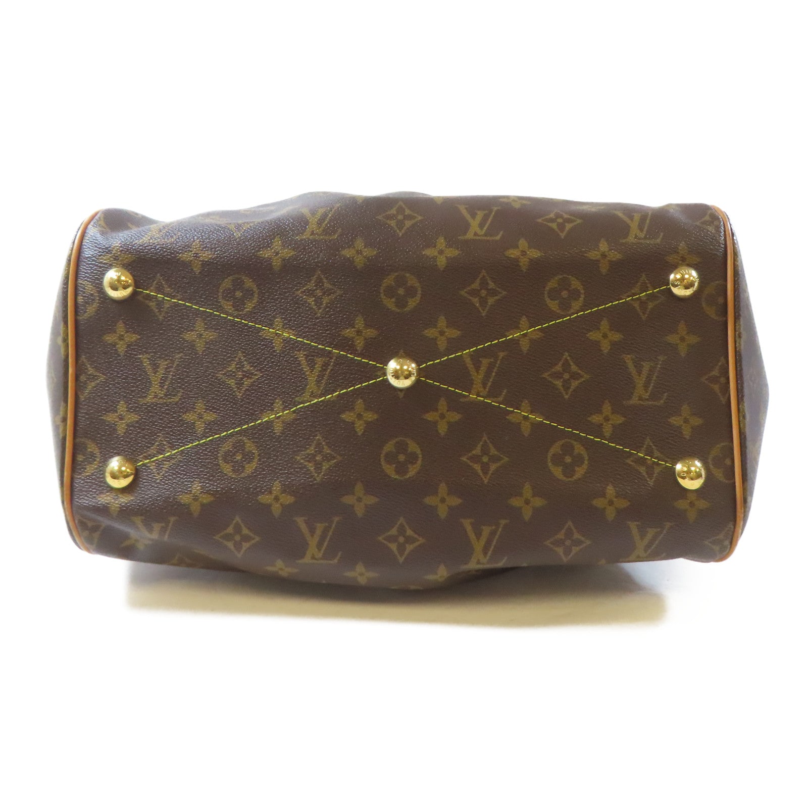 LOUIS VUITTON 【激減優惠】Monogram Tivoli GM金扣手挽袋啡色