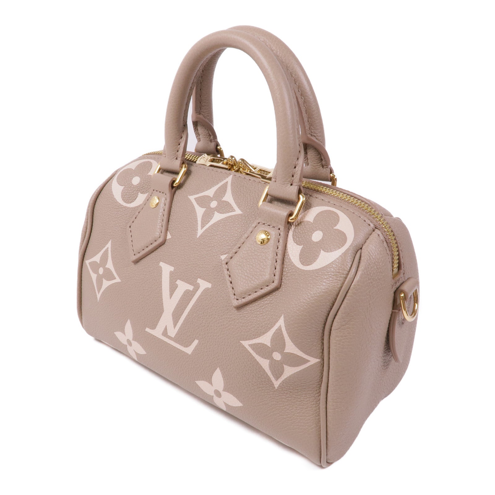 LOUIS VUITTON Monogram Empreinte Speedy Bandouliere 20金扣手挽肩背兩用袋