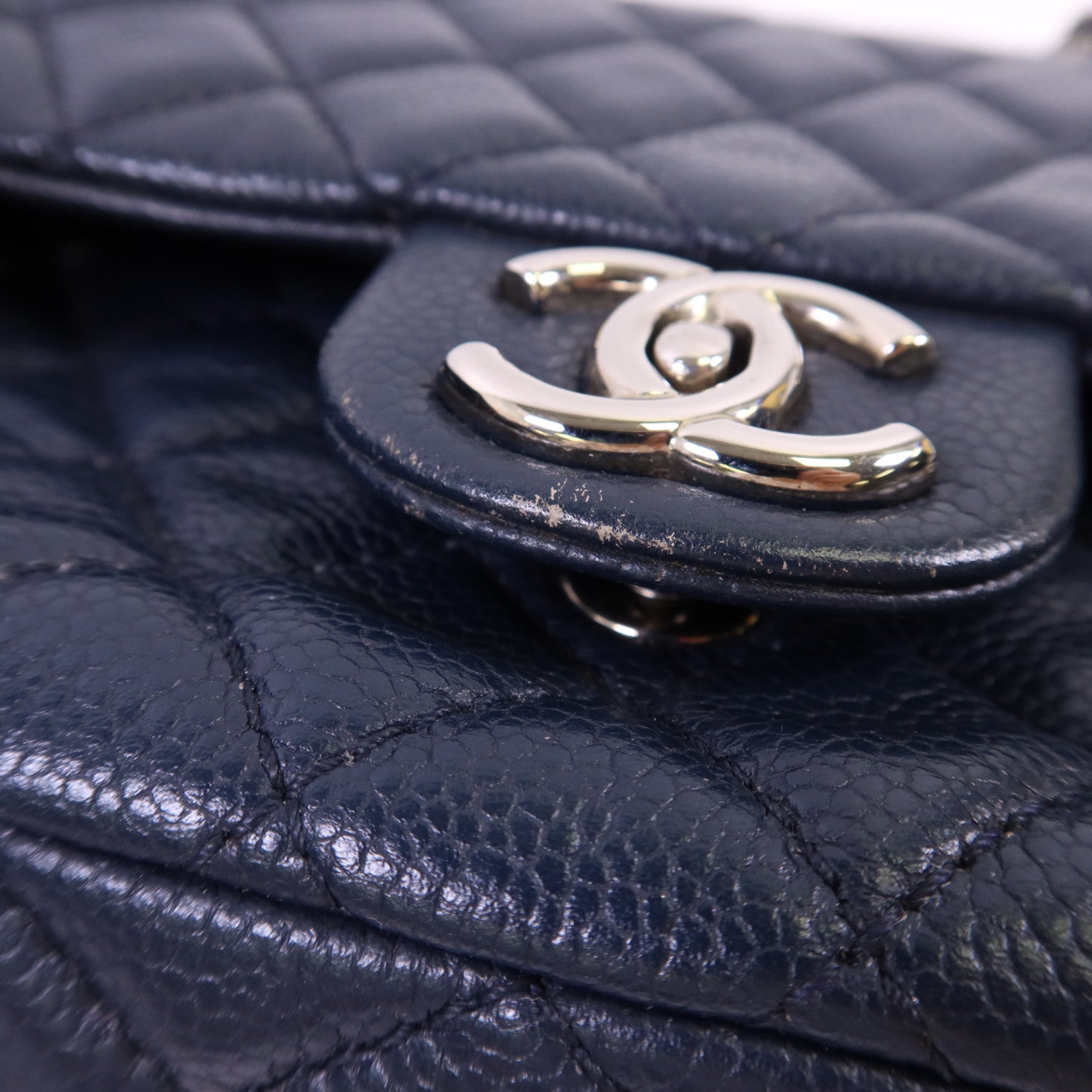 CHANEL 牛皮皮革Classic 25銀扣鏈帶肩背袋