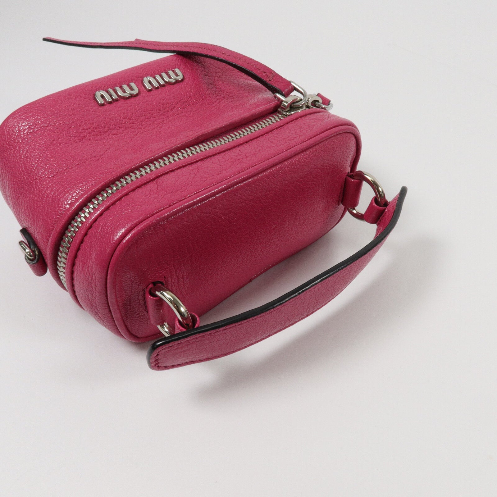 Miu Miu 牛皮皮革Madras手挽肩背兩用袋